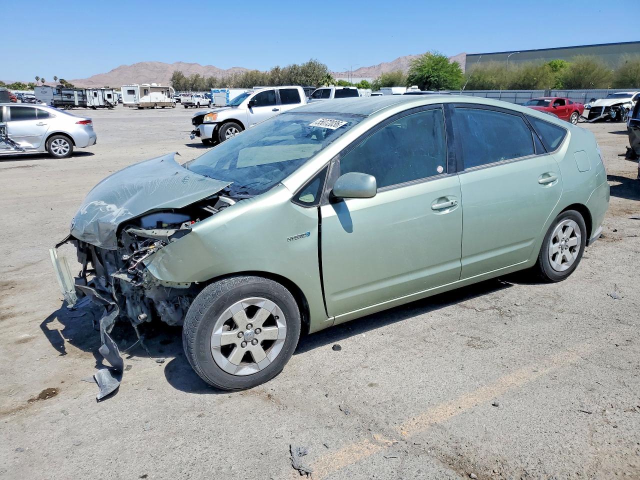 2007 Toyota Prius Base Green vin: JTDKB20U573269850