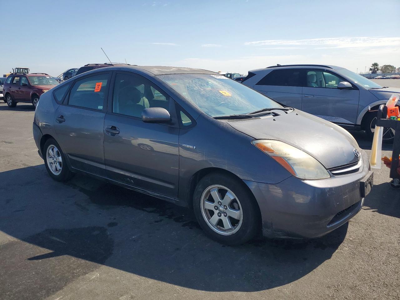 2007 Toyota Prius Base Gray vin: JTDKB20U573270271