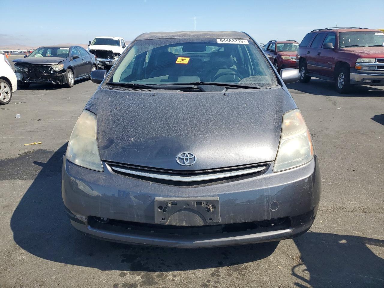 2007 Toyota Prius Base Gray vin: JTDKB20U573270271