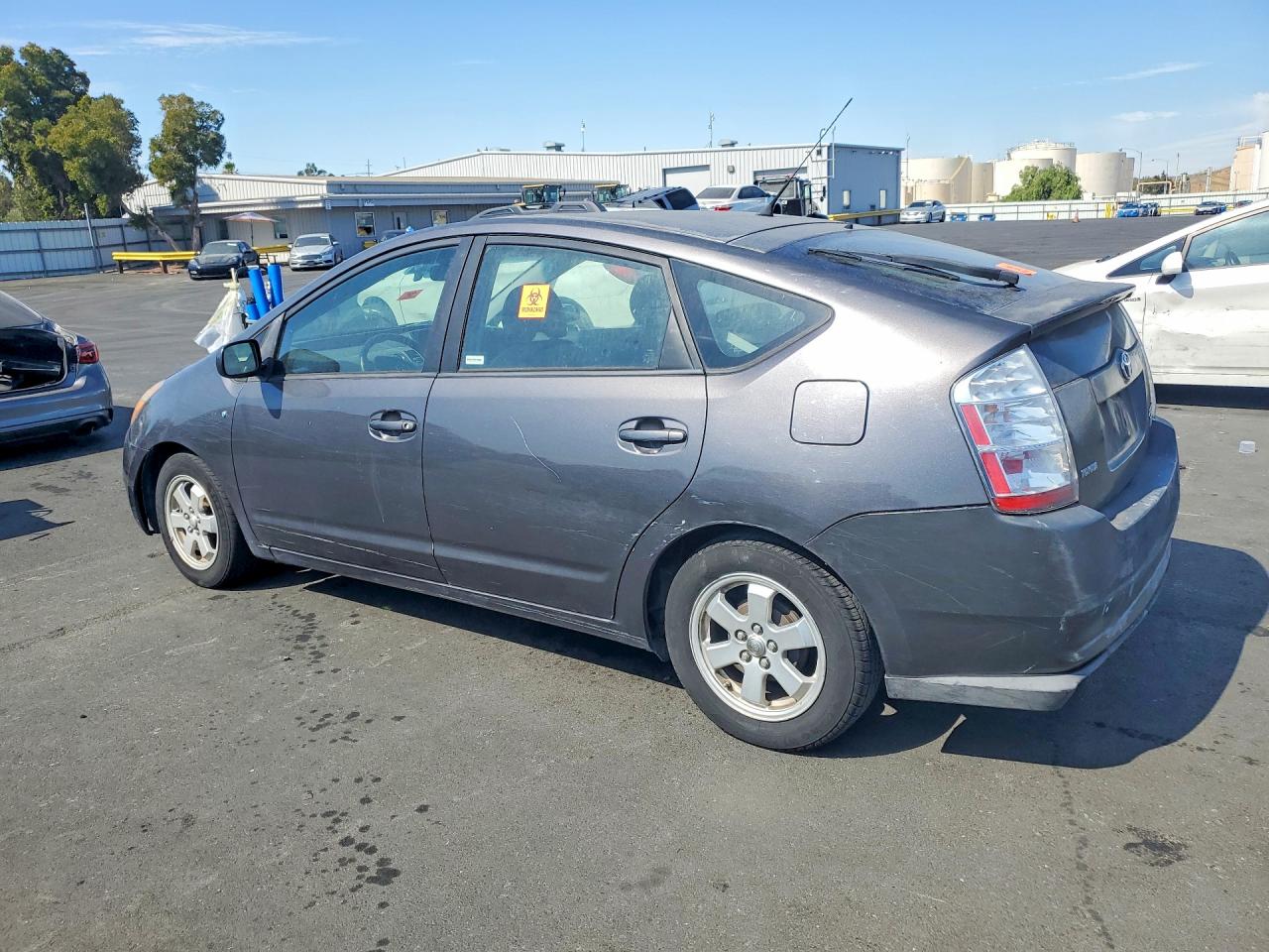 2007 Toyota Prius Base Gray vin: JTDKB20U573270271