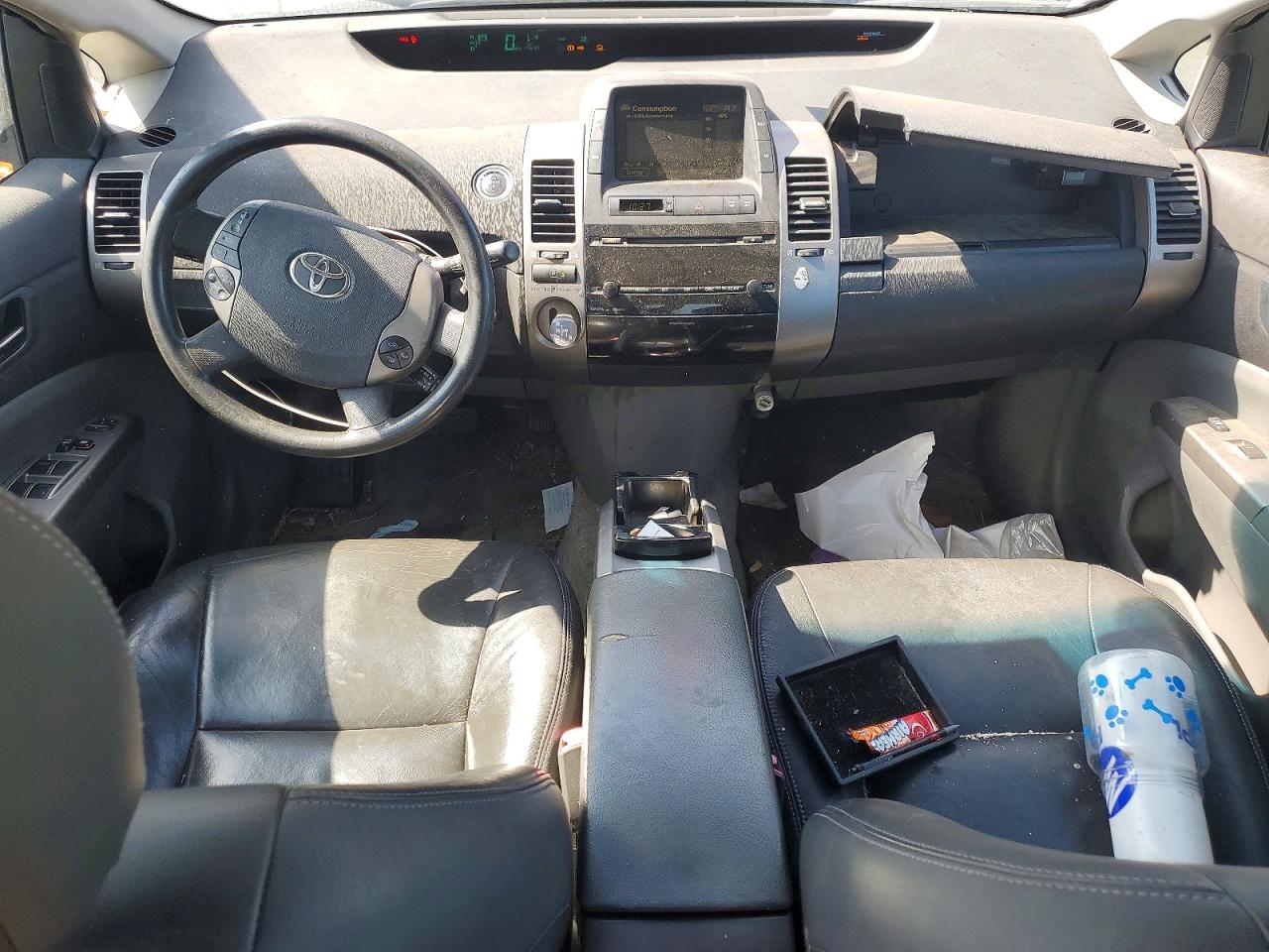 2007 Toyota Prius Base Gray vin: JTDKB20U573270271