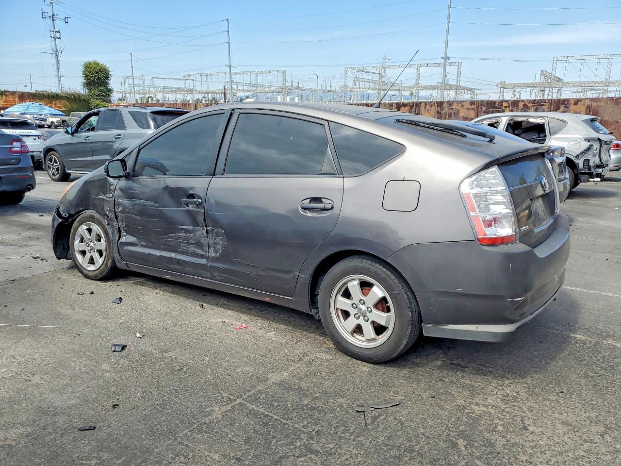 2007 Toyota Prius Base Серый vin: JTDKB20U573291167