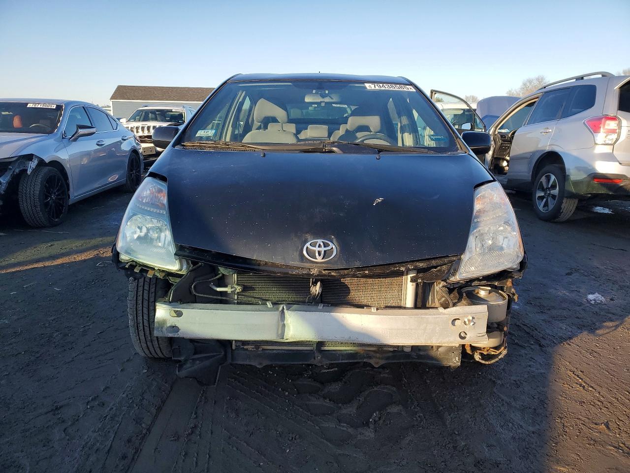 2007 Toyota Prius Base Черный vin: JTDKB20U577086344