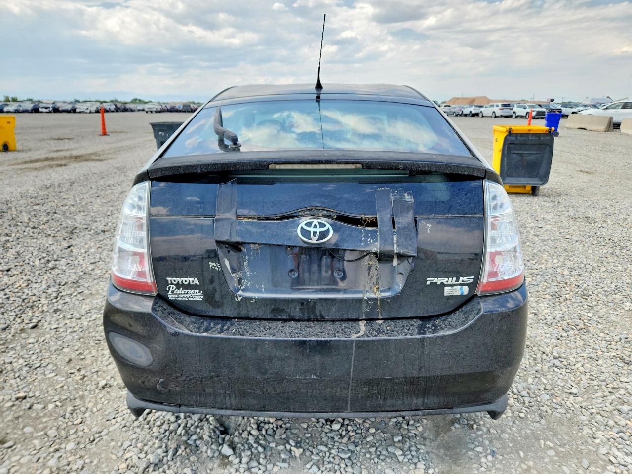 2007 Toyota Prius Base Black vin: JTDKB20U577567002