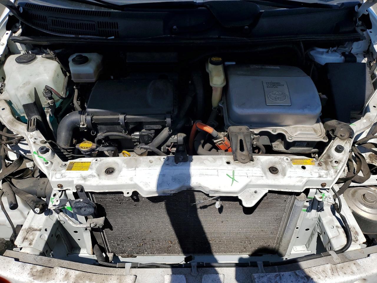 2007 Toyota Prius Touring White vin: JTDKB20U577575326