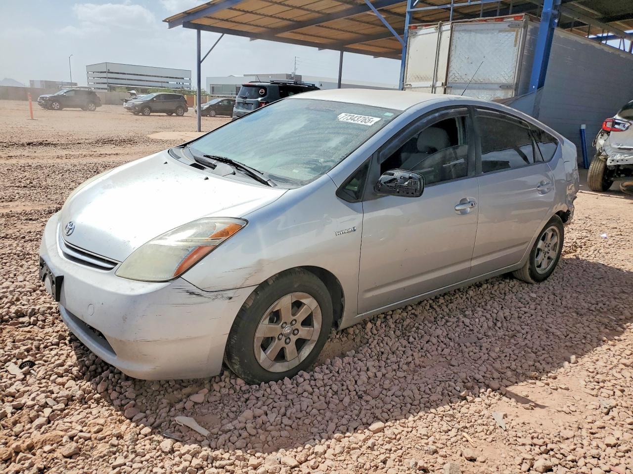 2007 Toyota Prius Base Silver vin: JTDKB20U577620488
