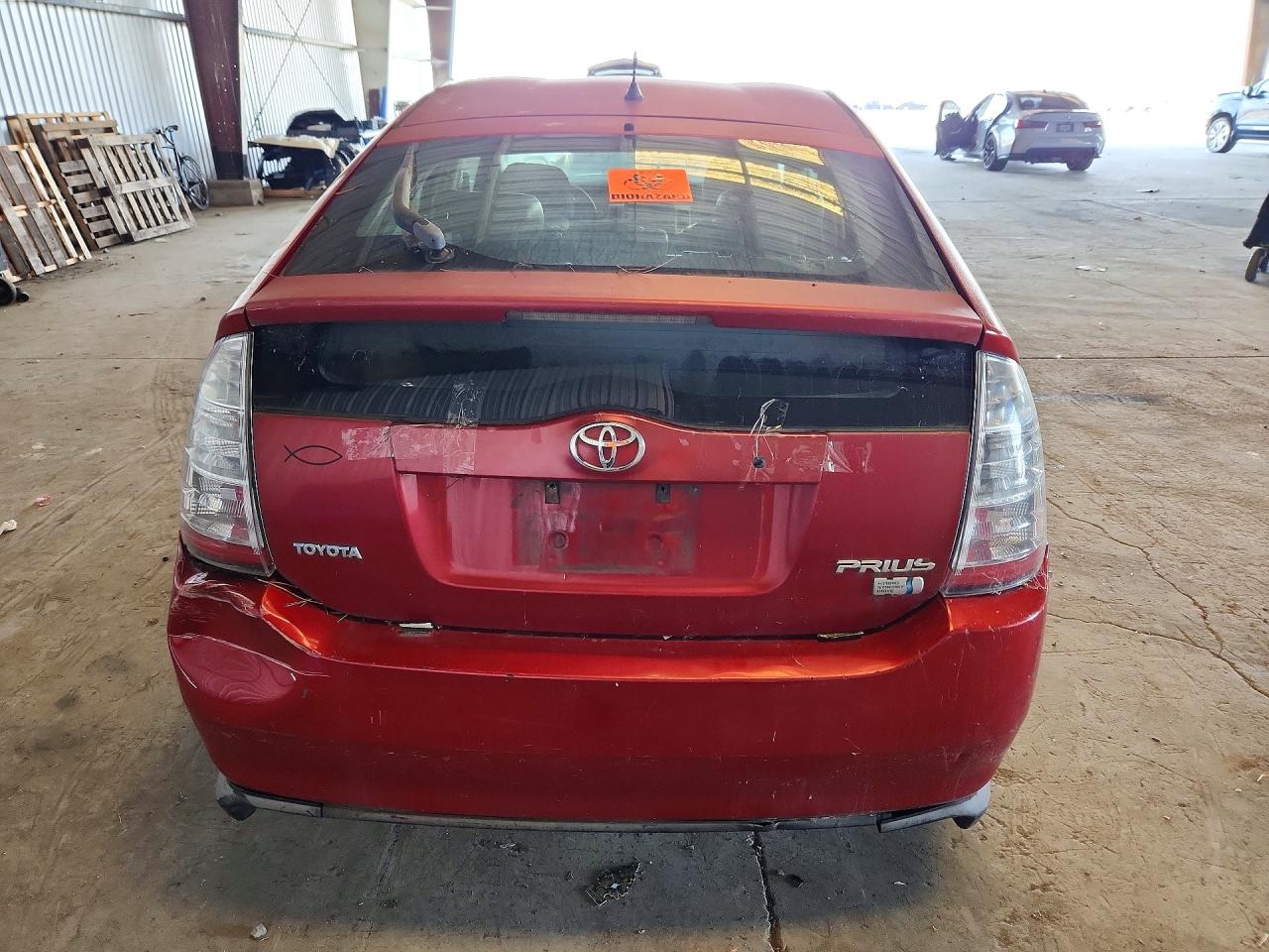 2007 Toyota Prius Base Red vin: JTDKB20U577629241