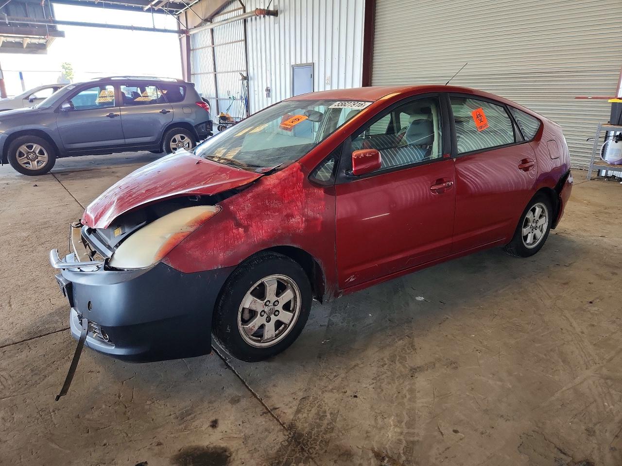 2007 Toyota Prius Base Красный vin: JTDKB20U577629241