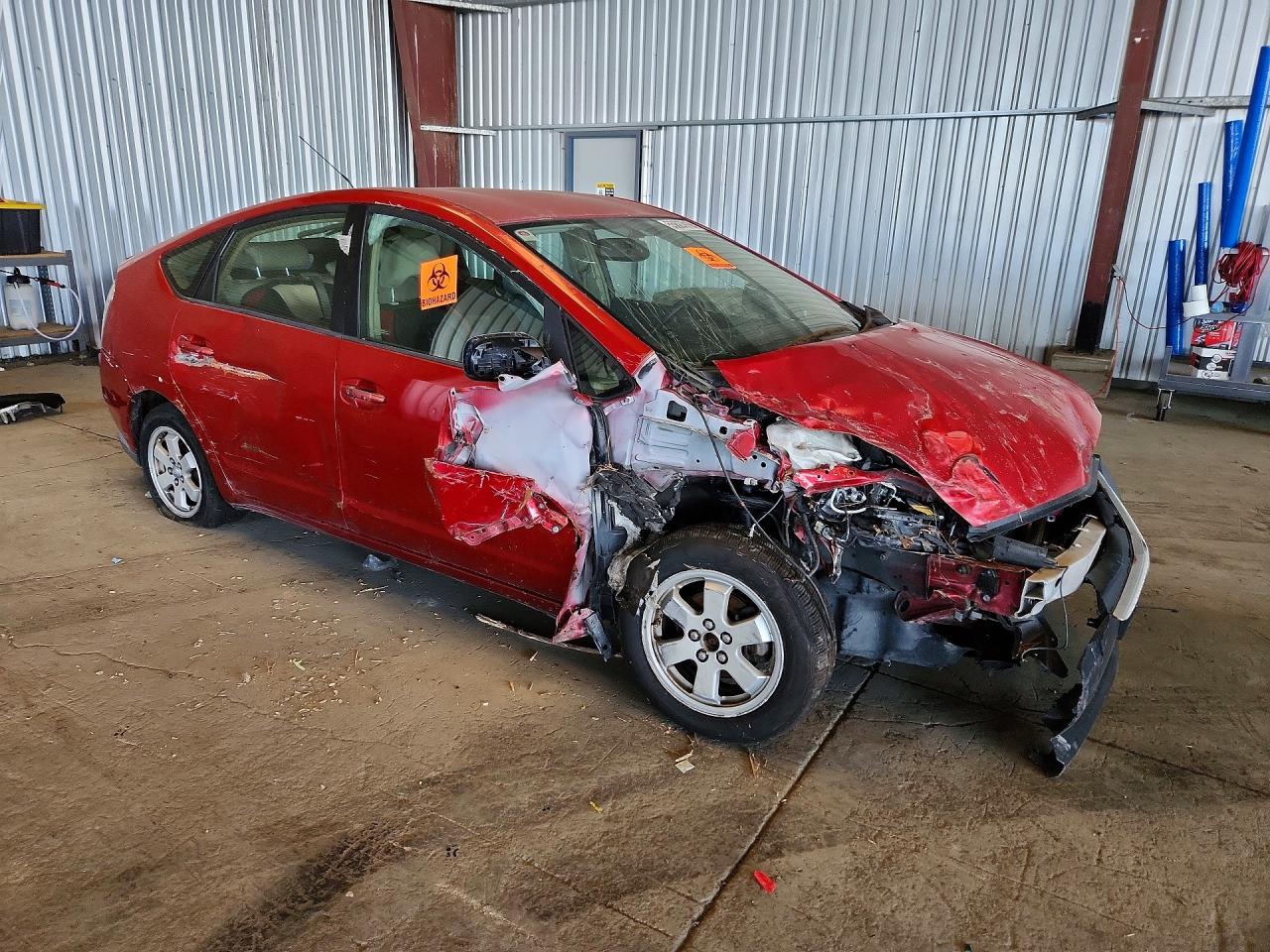 2007 Toyota Prius Base Red vin: JTDKB20U577629241