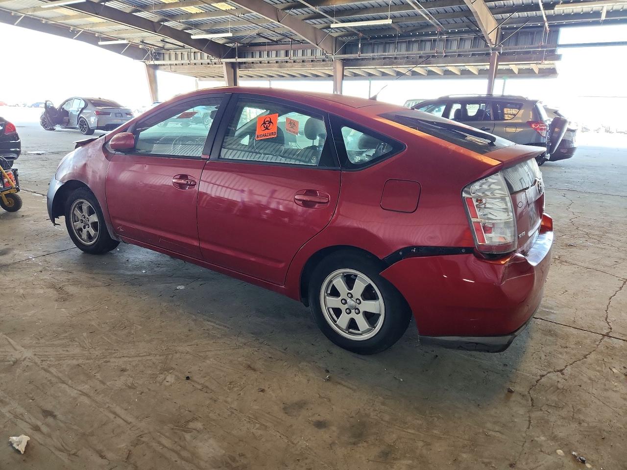 2007 Toyota Prius Base Red vin: JTDKB20U577629241