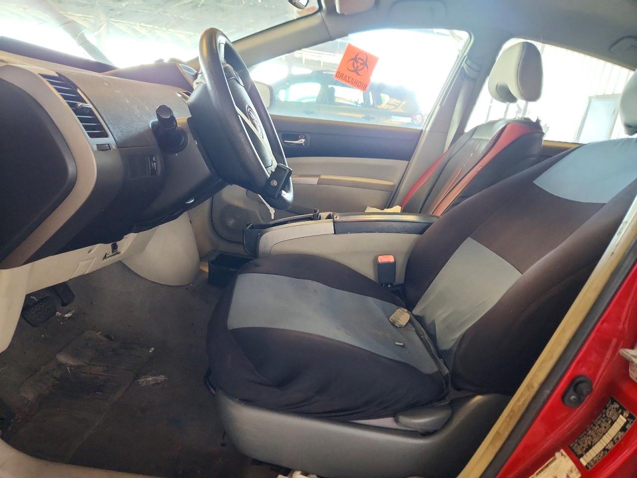2007 Toyota Prius Base Red vin: JTDKB20U577629241