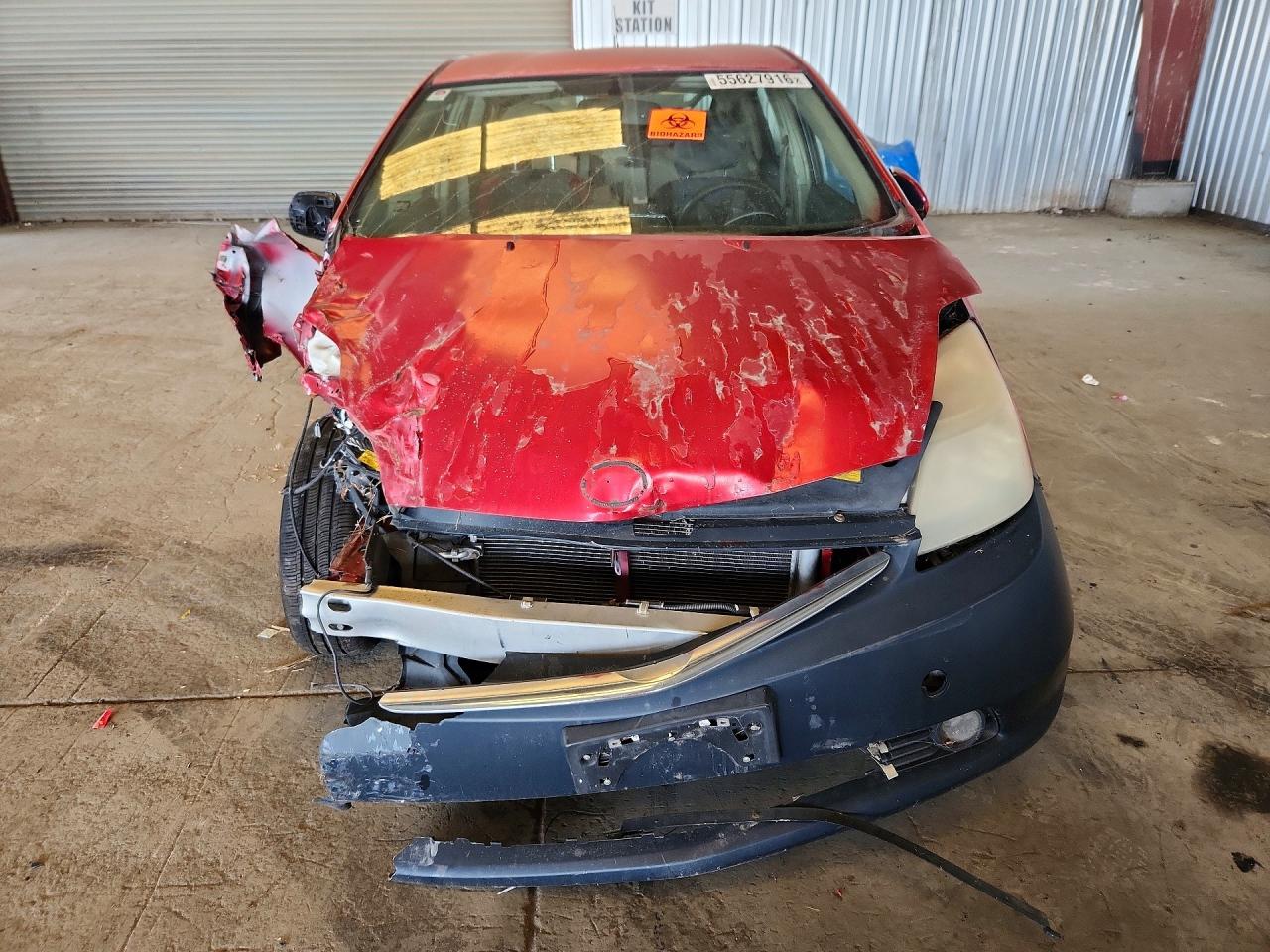 2007 Toyota Prius Base Red vin: JTDKB20U577629241
