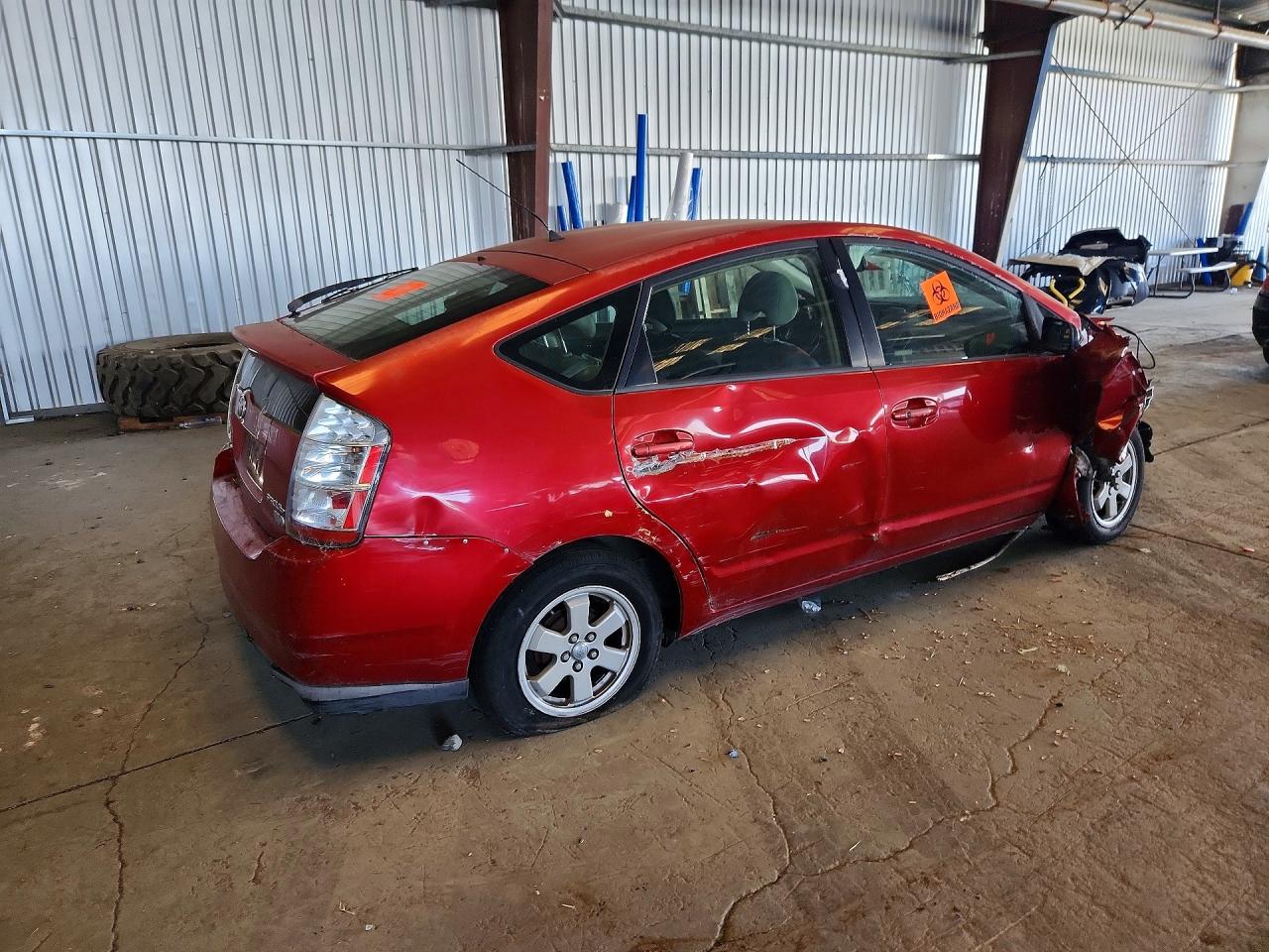 2007 Toyota Prius Base Red vin: JTDKB20U577629241
