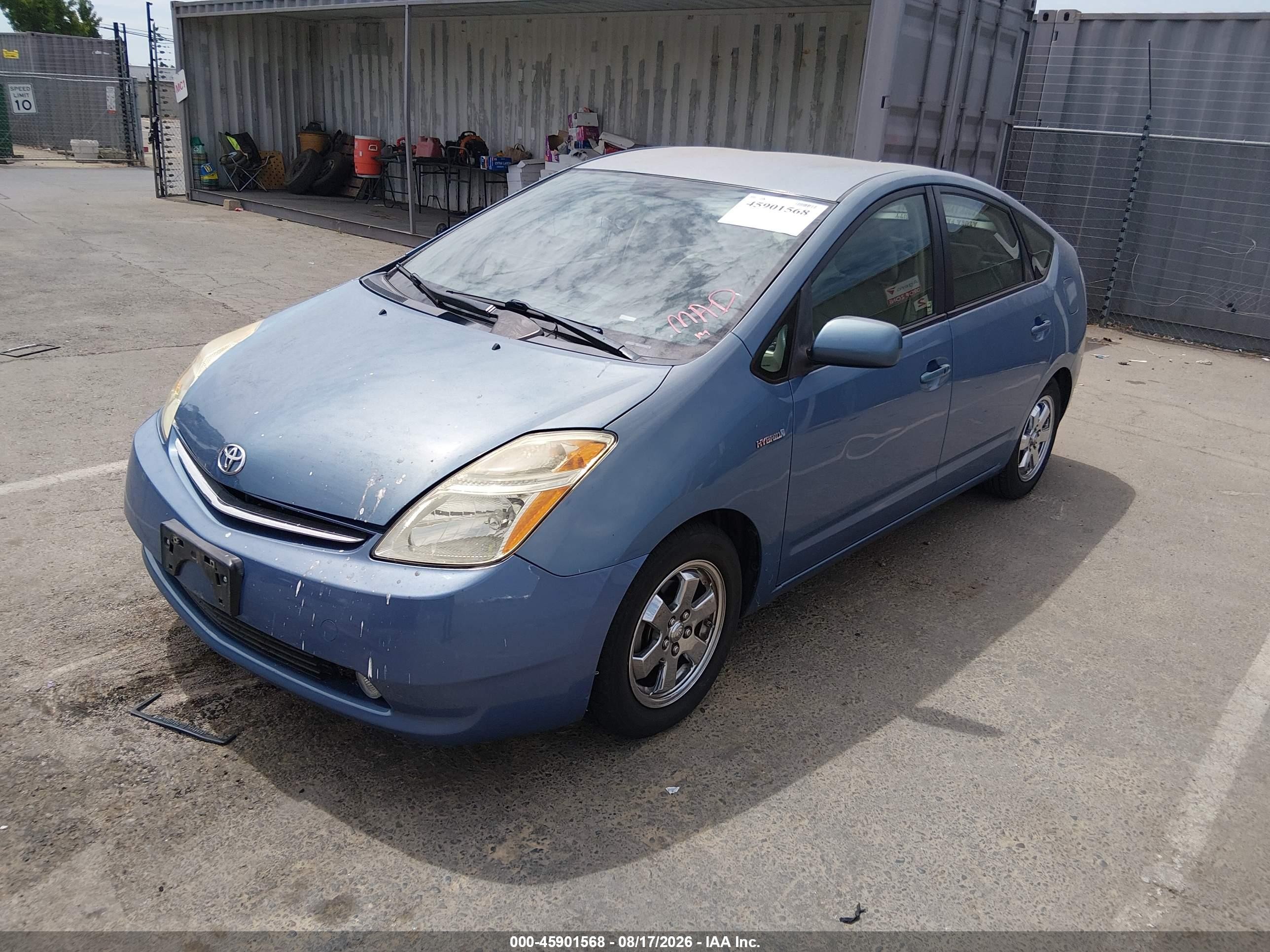 2007 Toyota Prius   Blue vin: JTDKB20U577630146