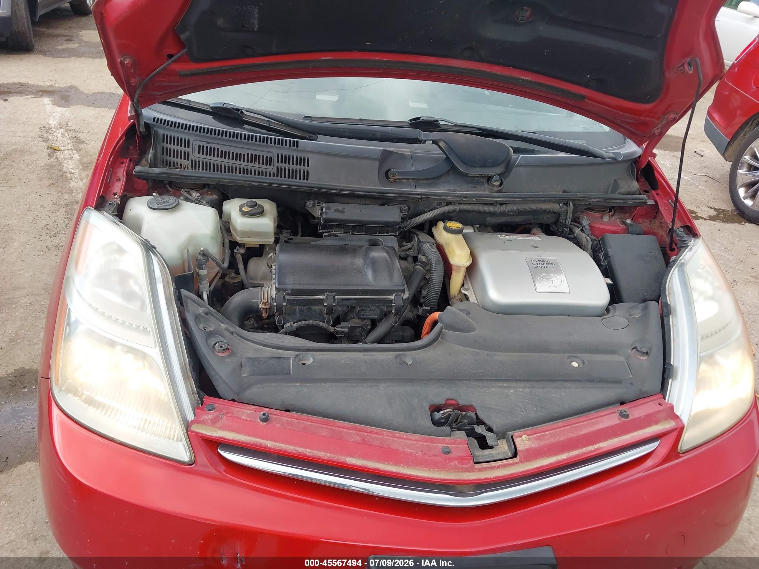 2007 Toyota Prius   Красный vin: JTDKB20U577631202