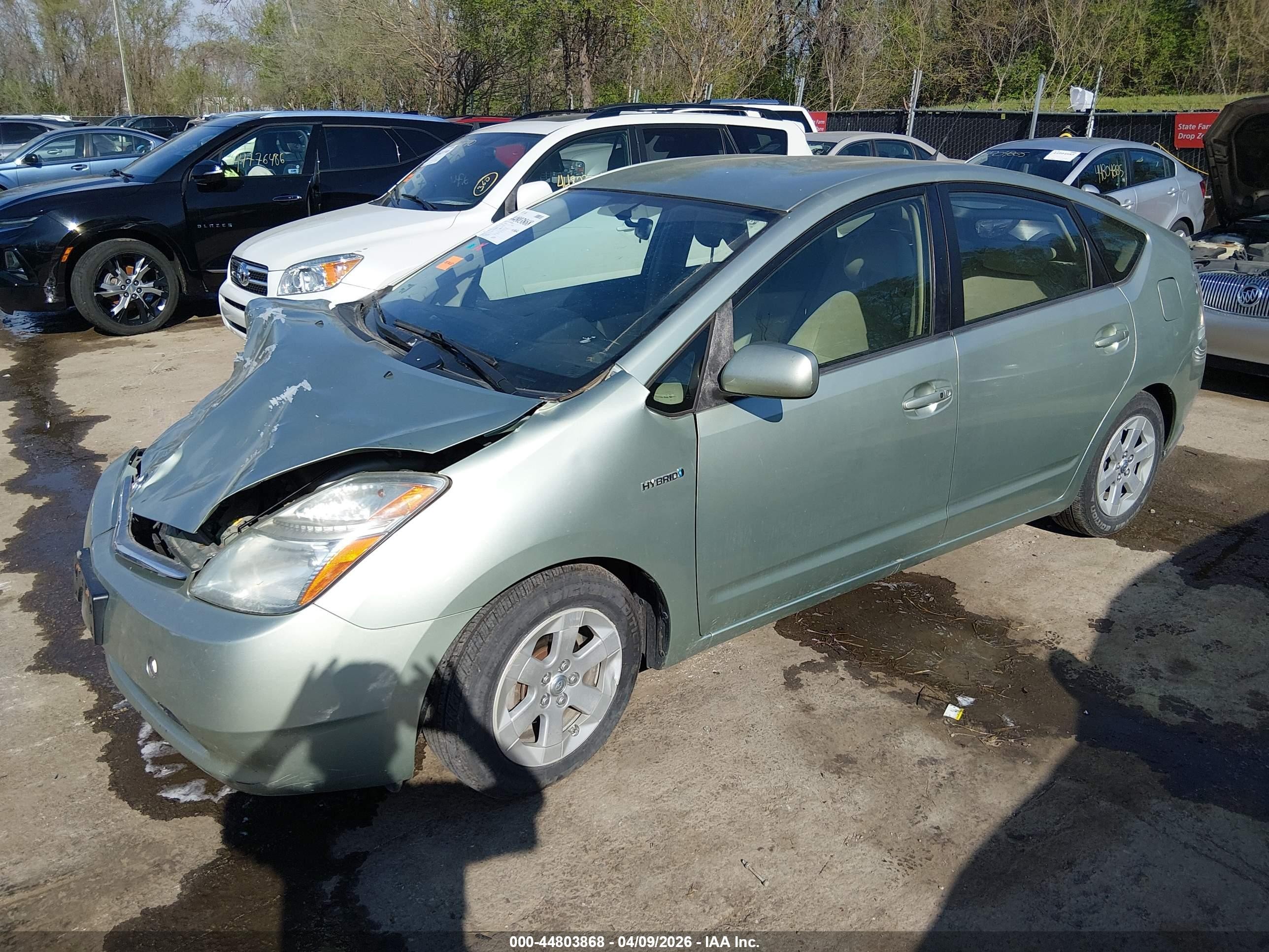 2007 Toyota Prius Green vin: JTDKB20U577636626