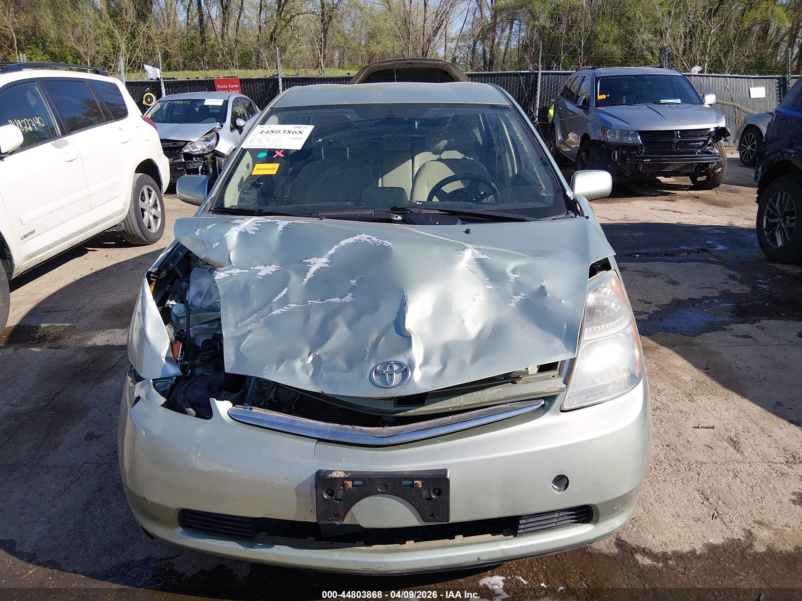 2007 Toyota Prius Green vin: JTDKB20U577636626