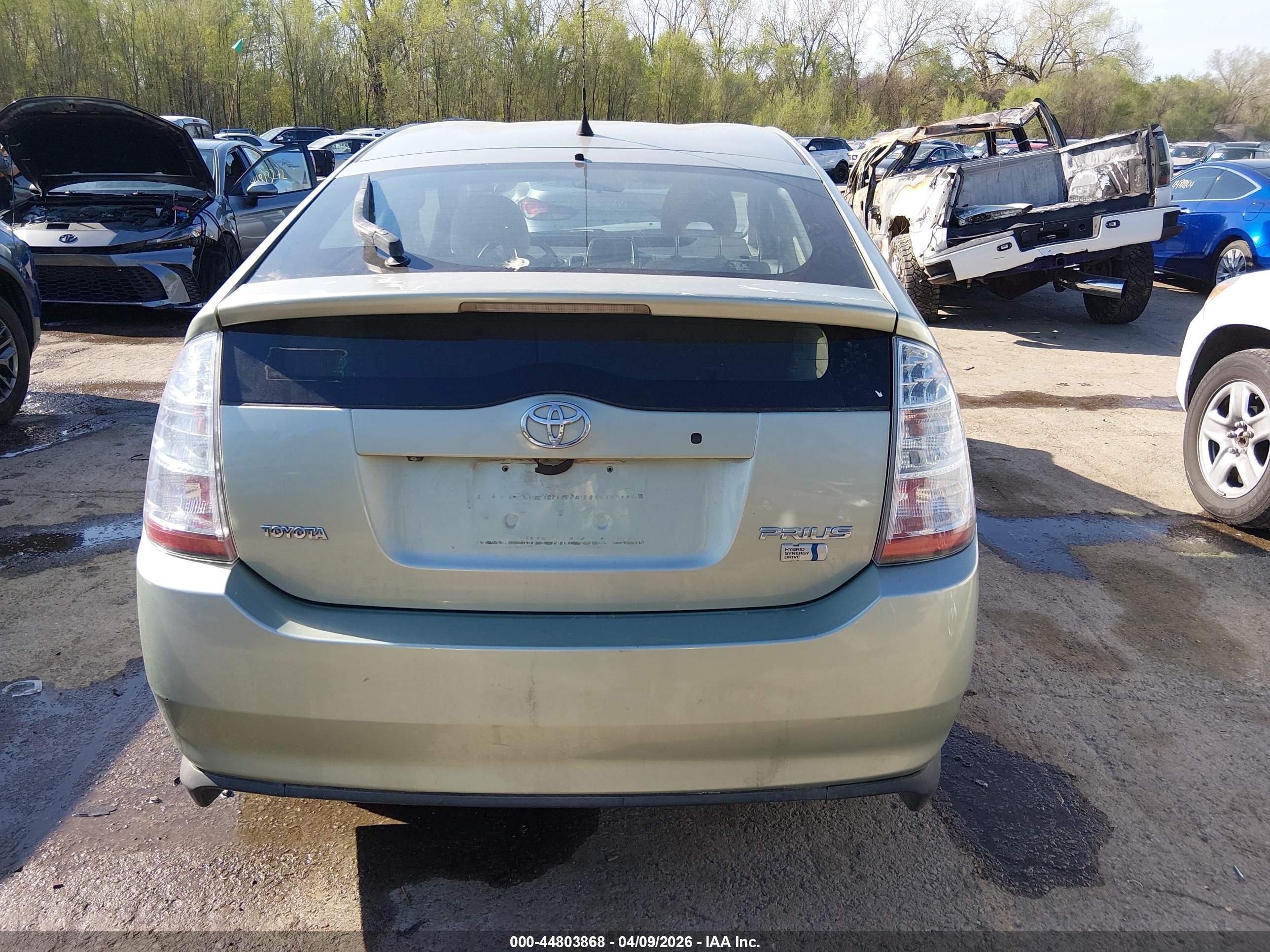 2007 Toyota Prius Green vin: JTDKB20U577636626