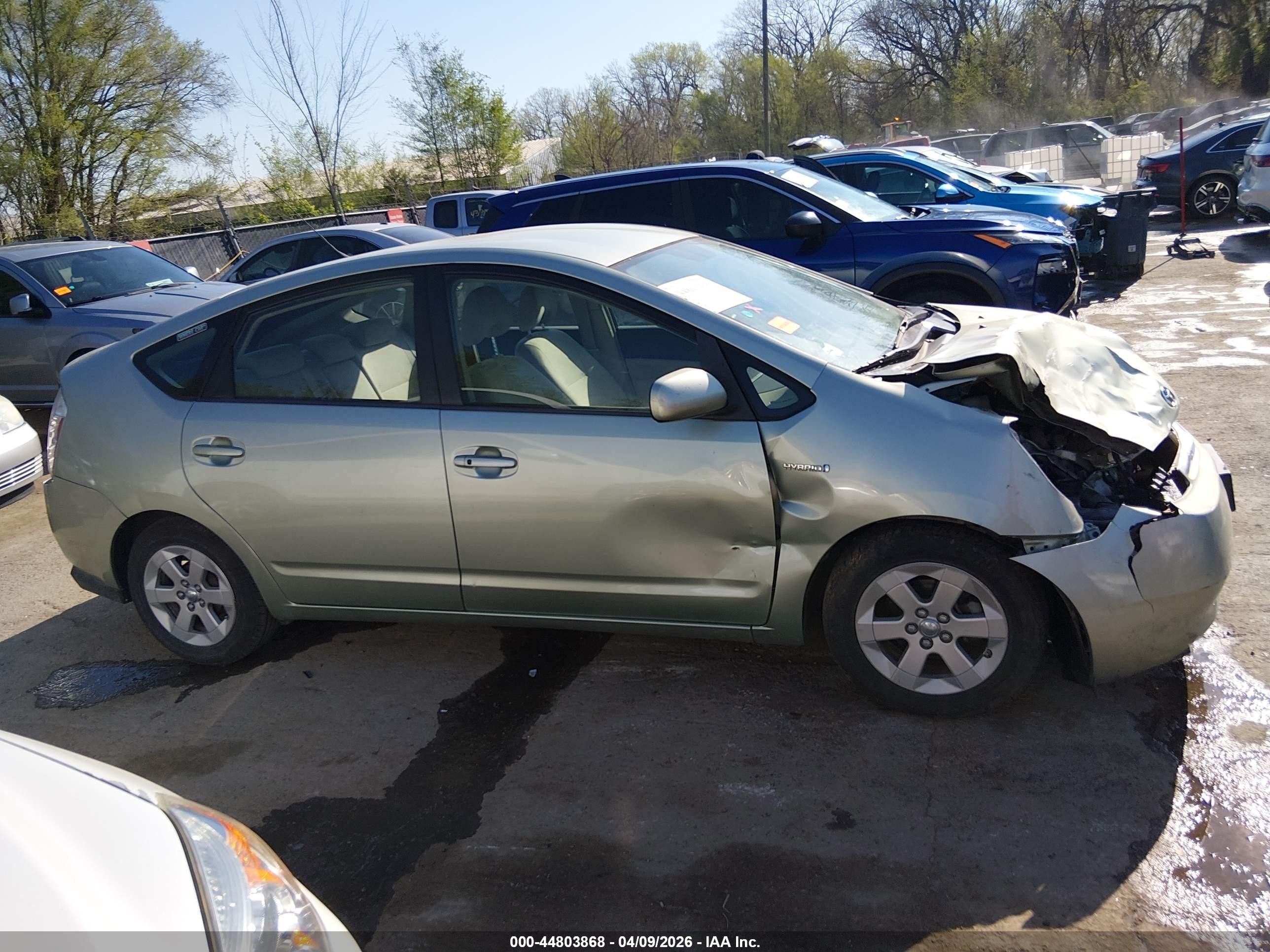 2007 Toyota Prius Green vin: JTDKB20U577636626