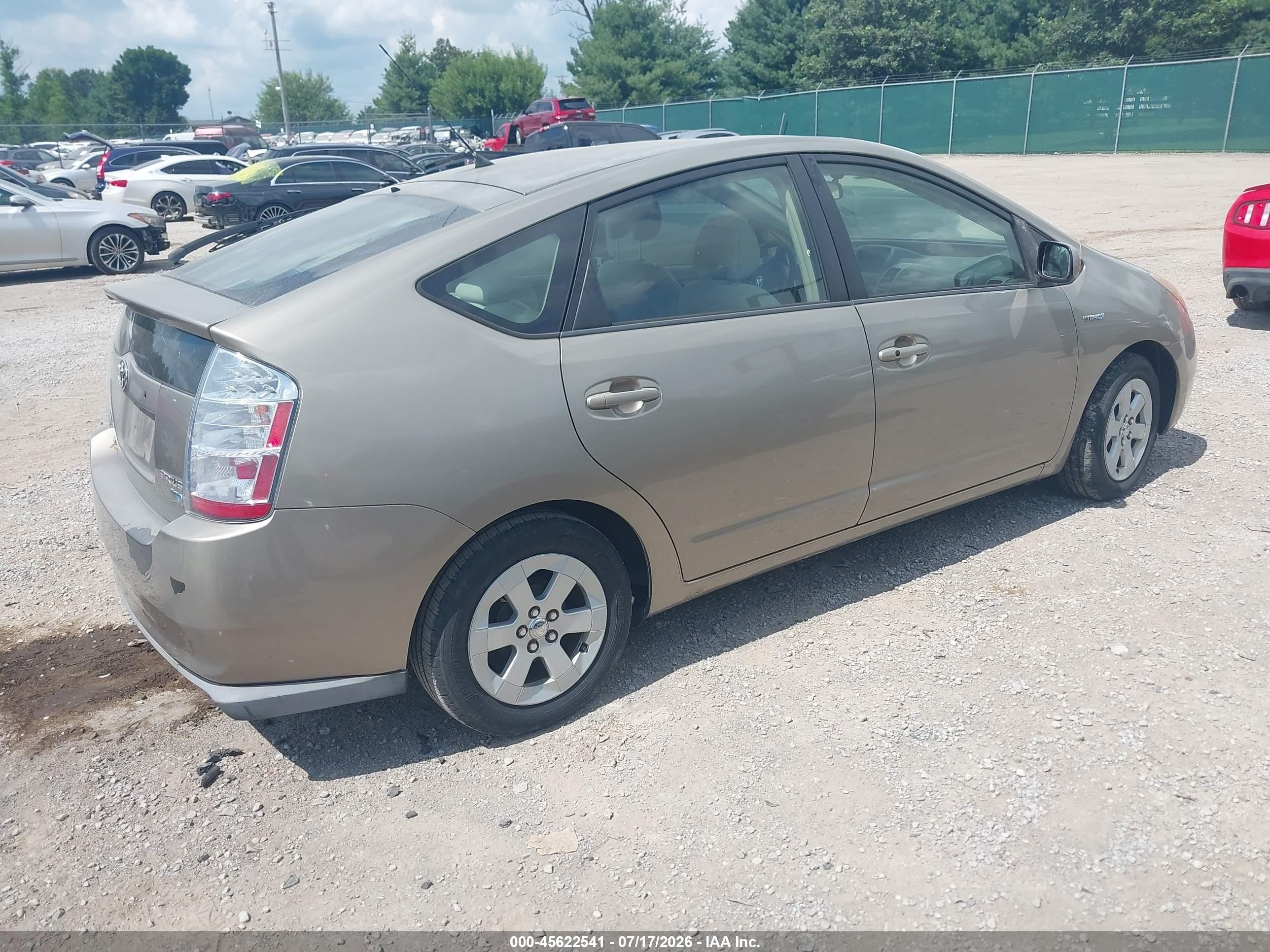 2007 Toyota Prius   Gold vin: JTDKB20U577669349