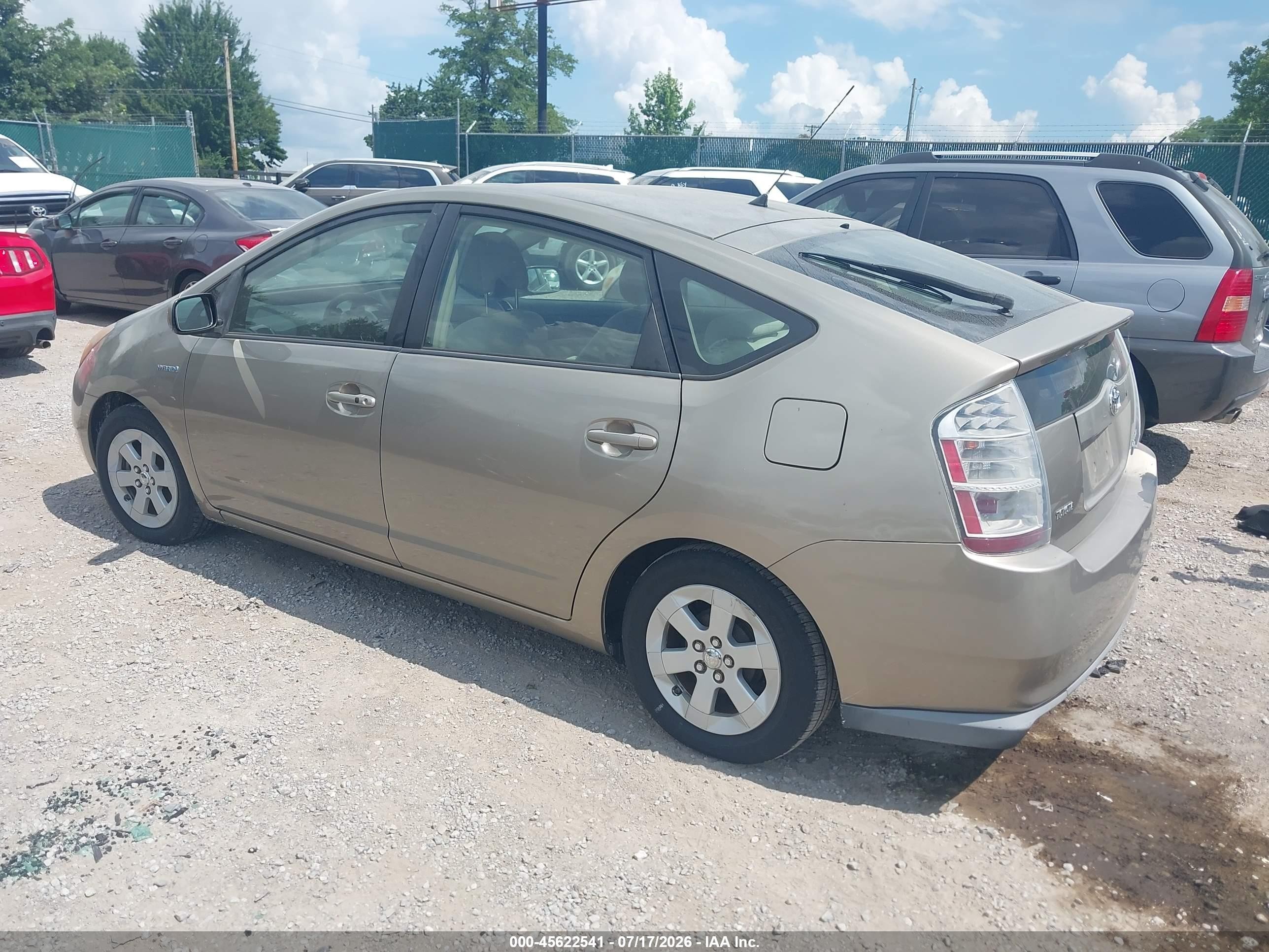 2007 Toyota Prius   Gold vin: JTDKB20U577669349
