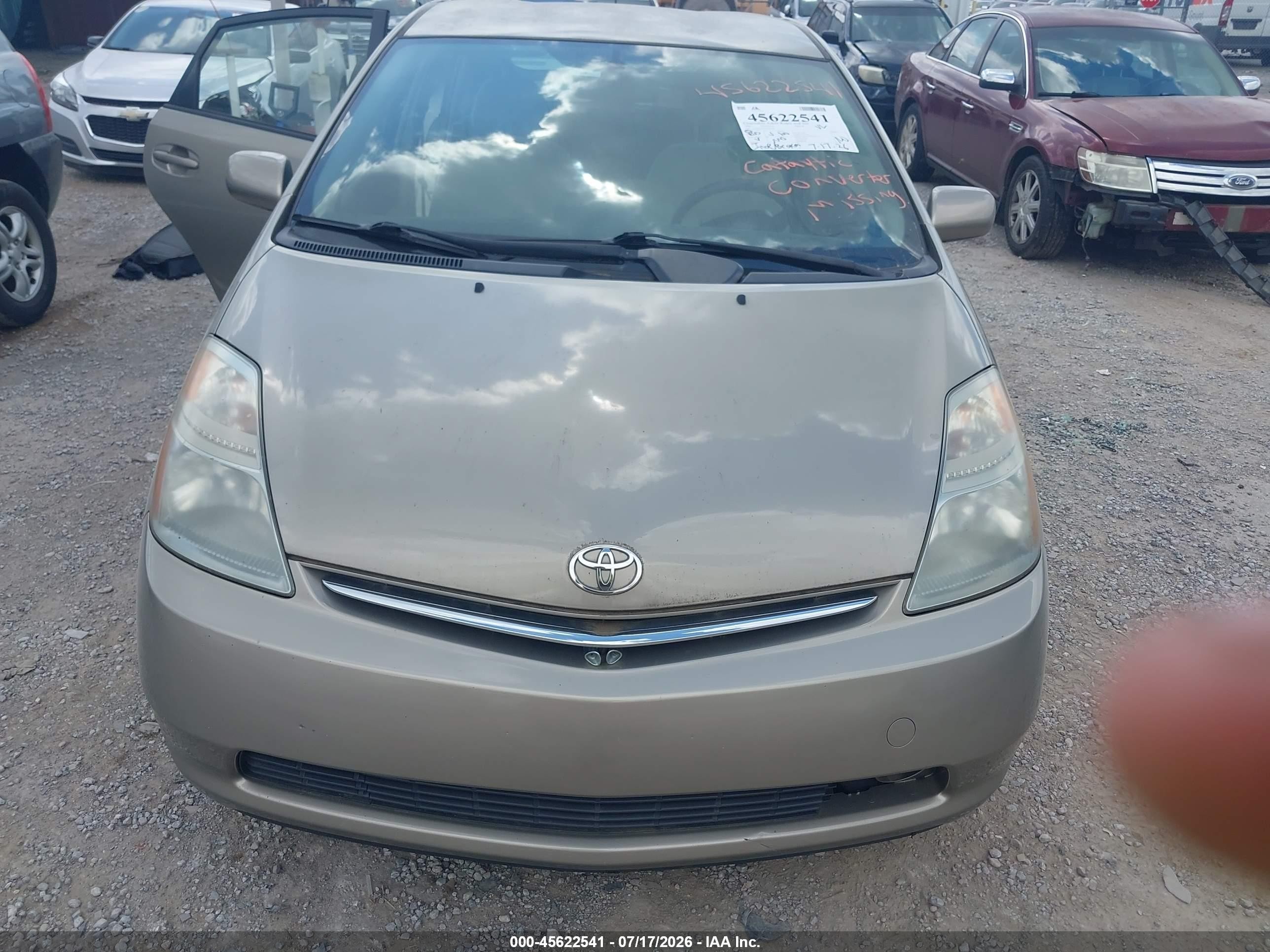 2007 Toyota Prius   Gold vin: JTDKB20U577669349
