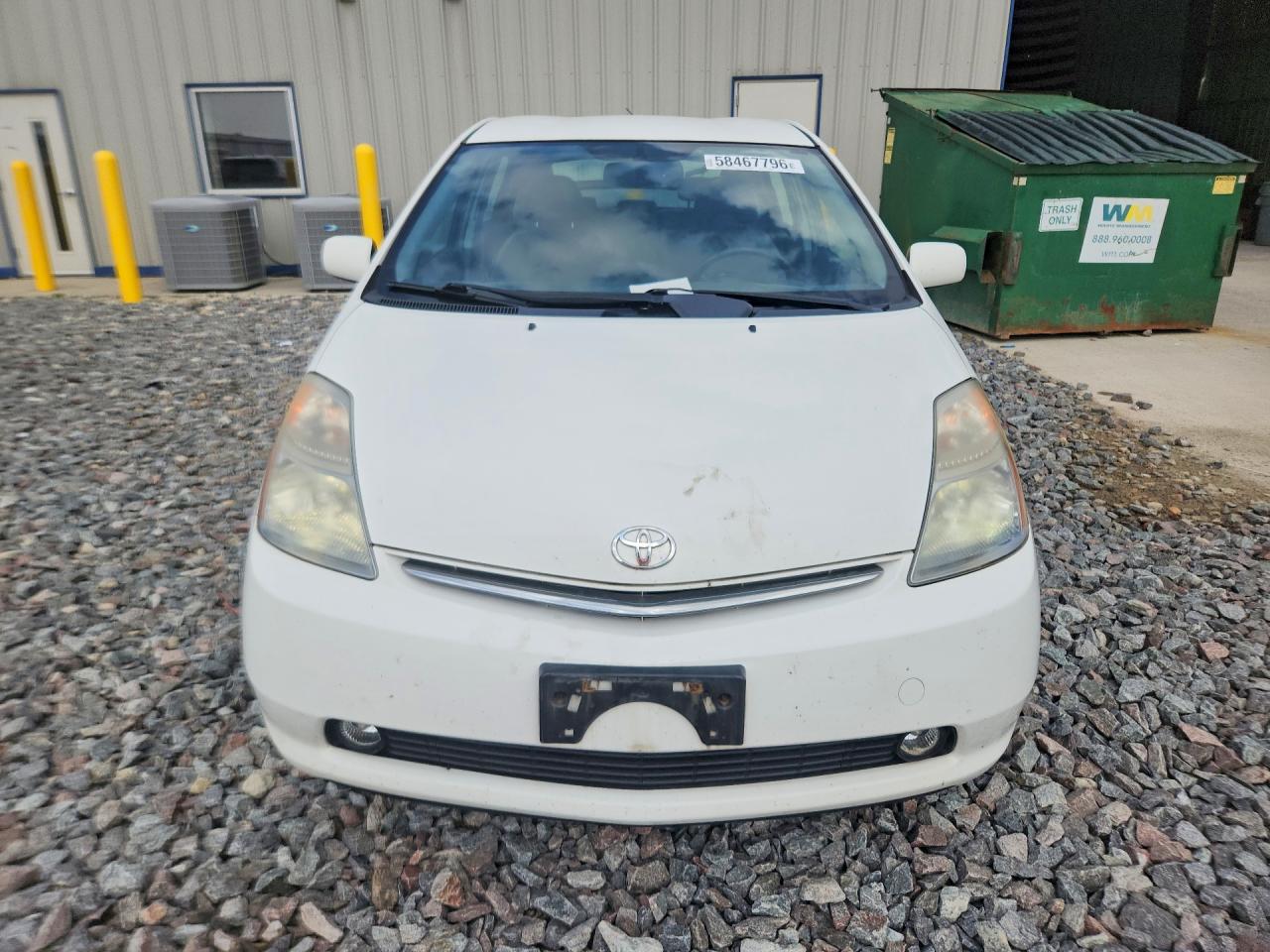 2007 Toyota Prius Base White vin: JTDKB20U577679203