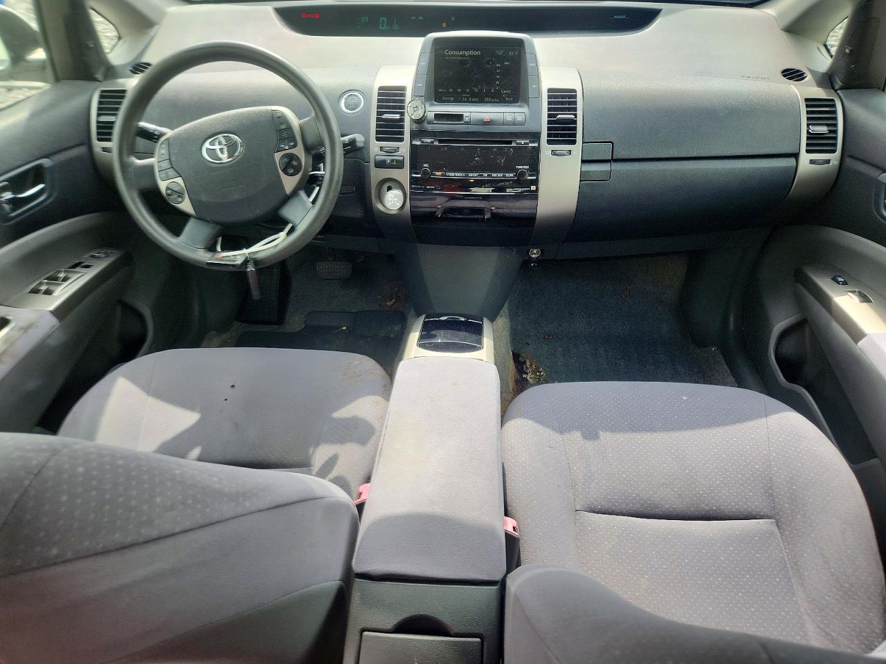 2007 Toyota Prius Base White vin: JTDKB20U577679203