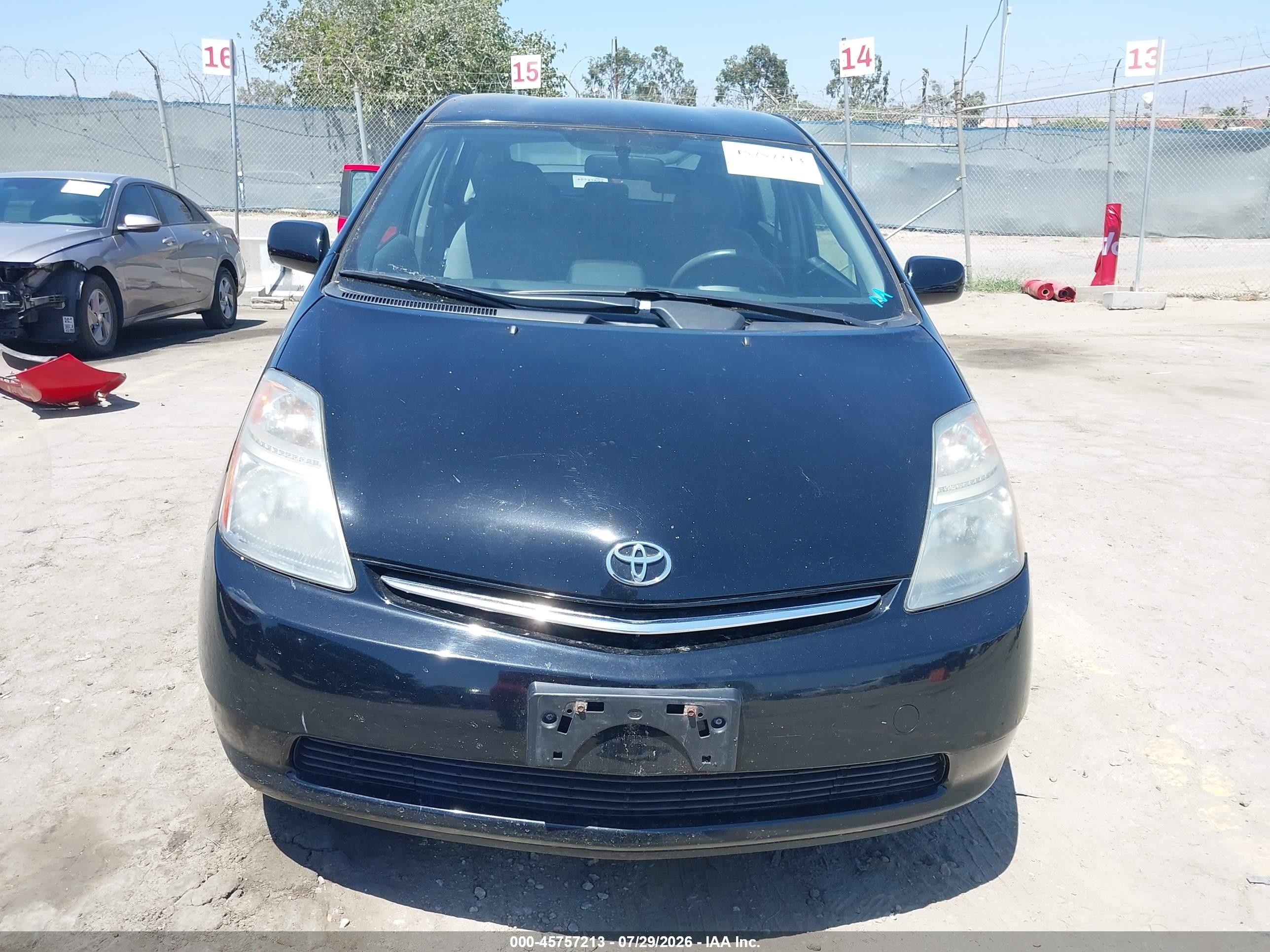 2007 Toyota Prius   Черный vin: JTDKB20U577686622