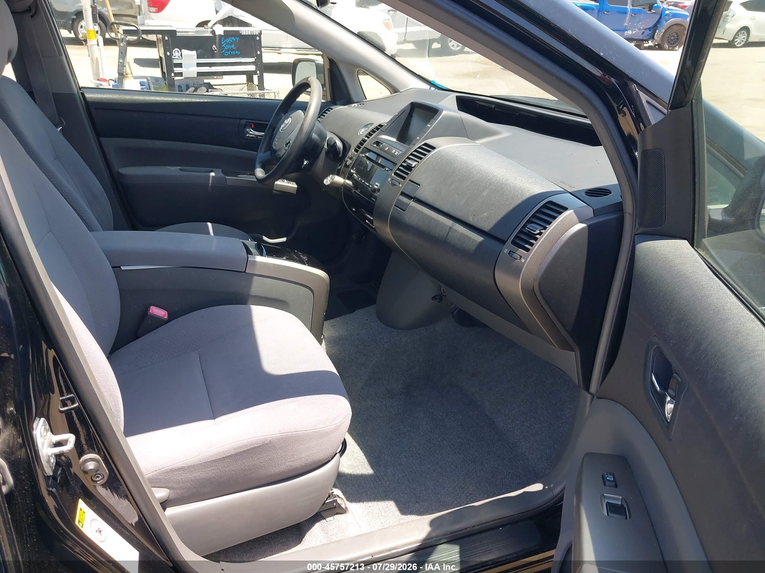2007 Toyota Prius   Черный vin: JTDKB20U577686622