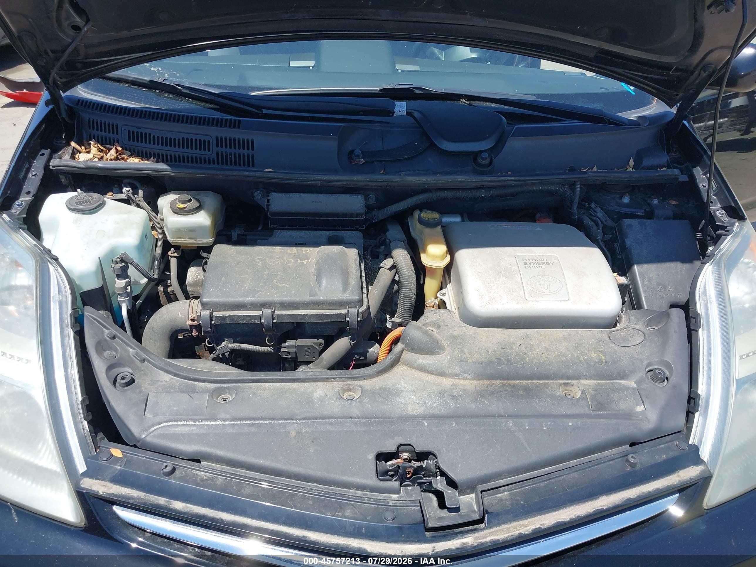2007 Toyota Prius   Черный vin: JTDKB20U577686622