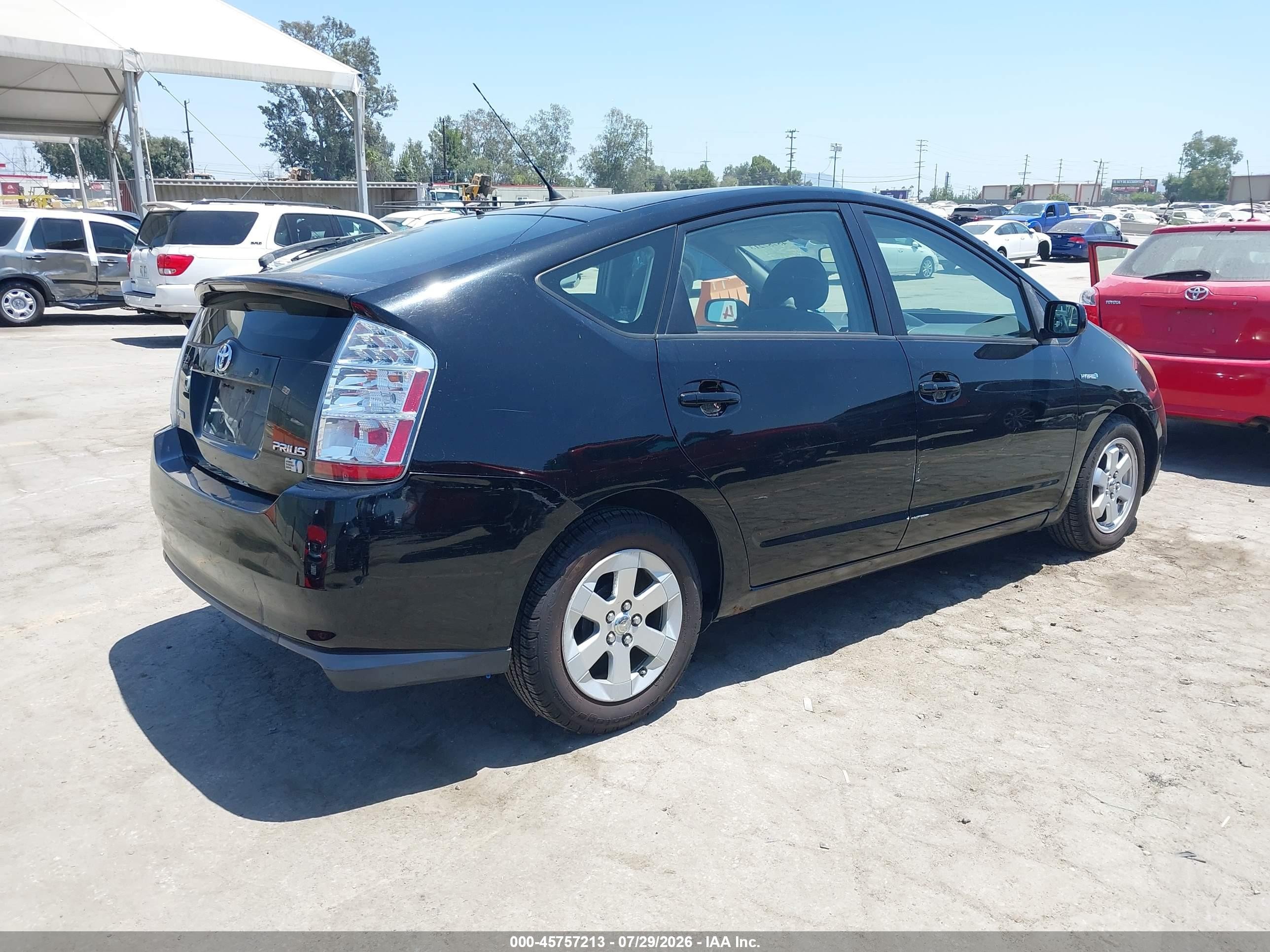 2007 Toyota Prius   Черный vin: JTDKB20U577686622