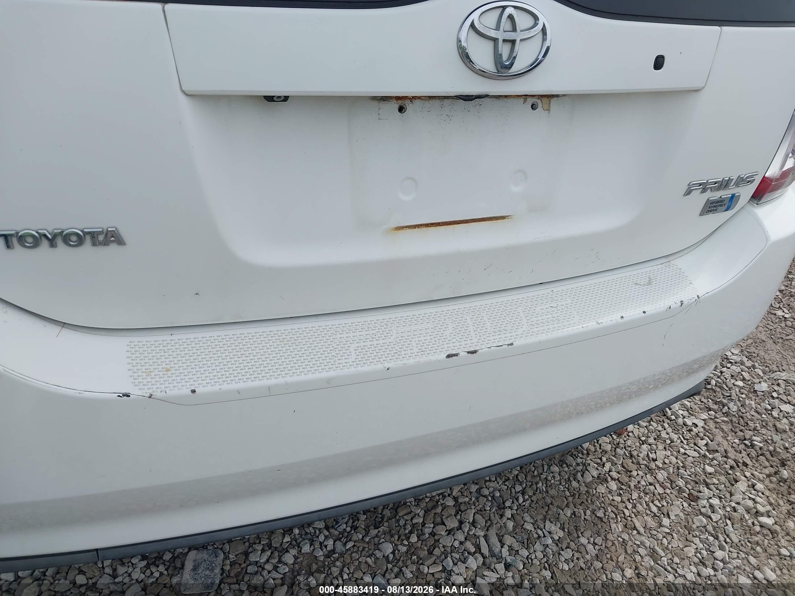 2008 Toyota Prius   White vin: JTDKB20U583309989