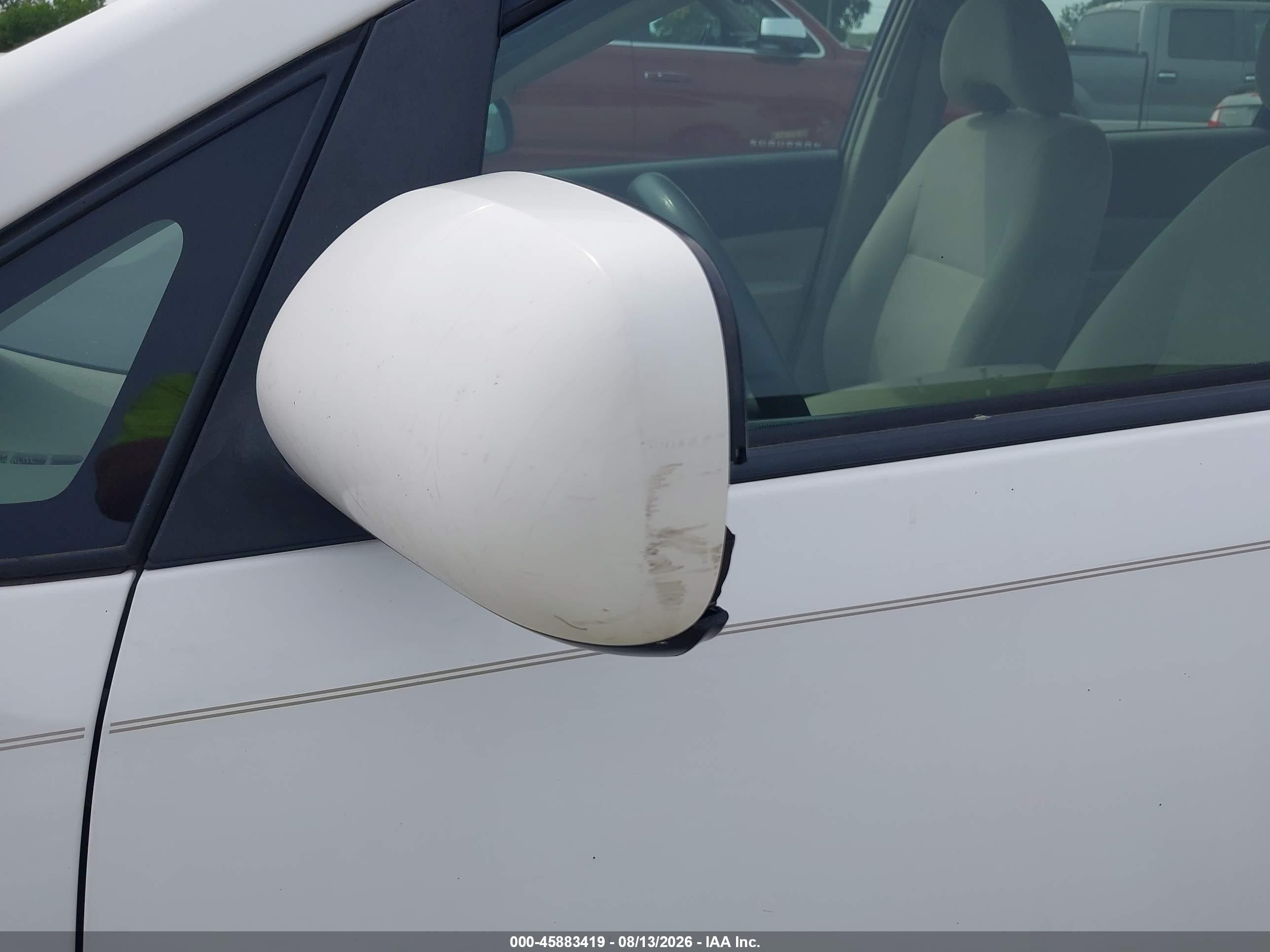 2008 Toyota Prius   White vin: JTDKB20U583309989