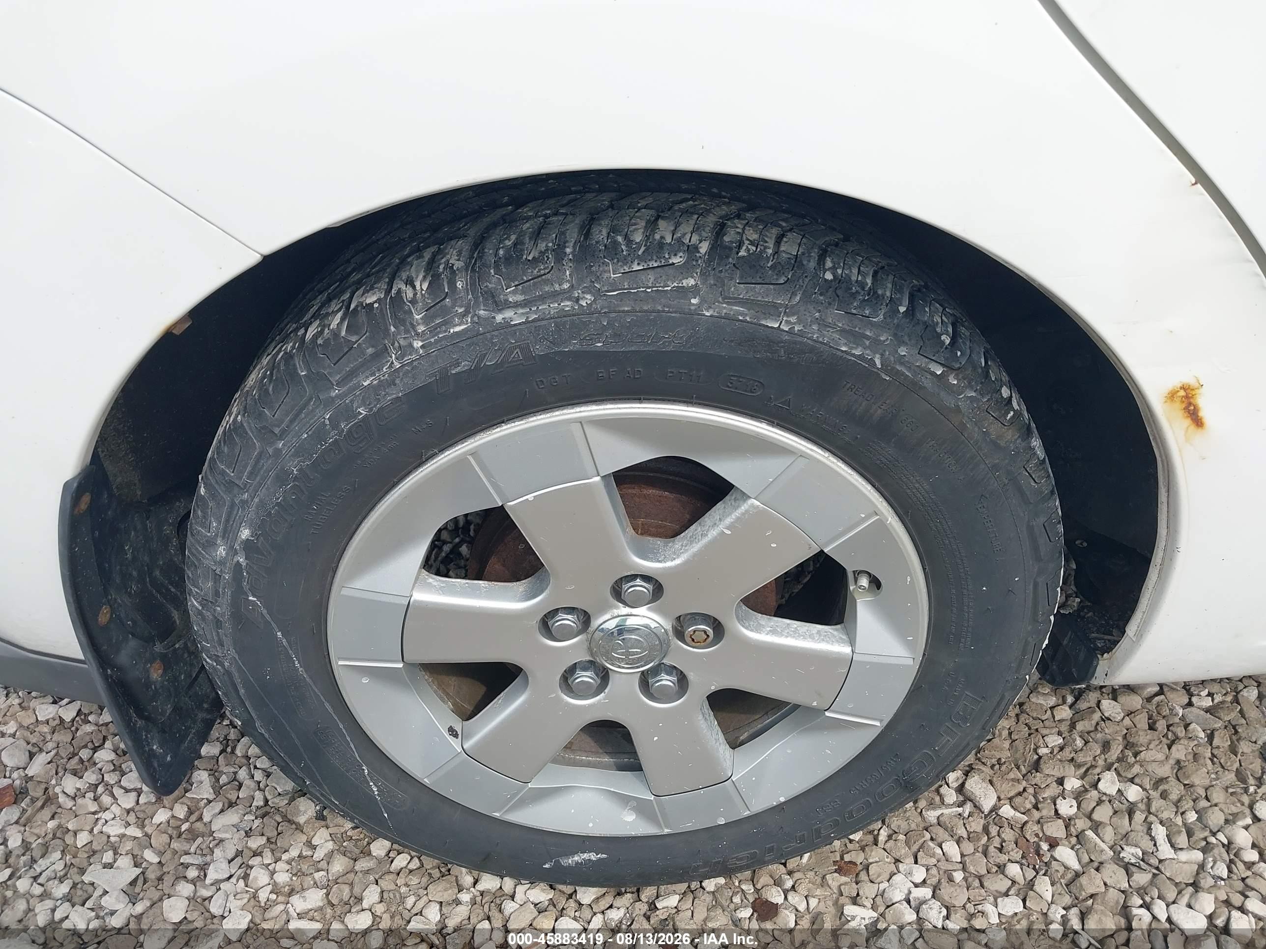 2008 Toyota Prius   White vin: JTDKB20U583309989