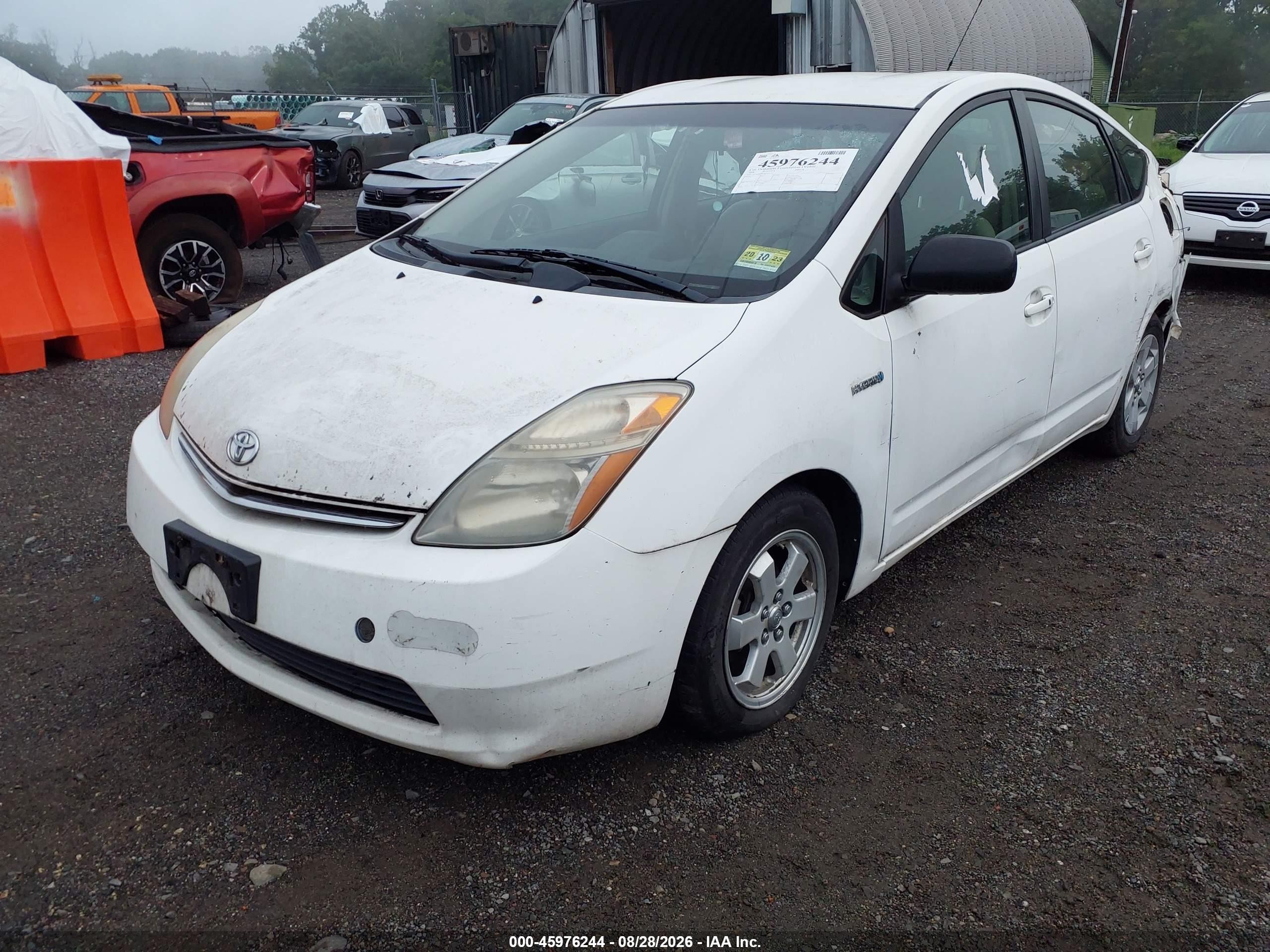 2008 Toyota Prius   White vin: JTDKB20U583315775