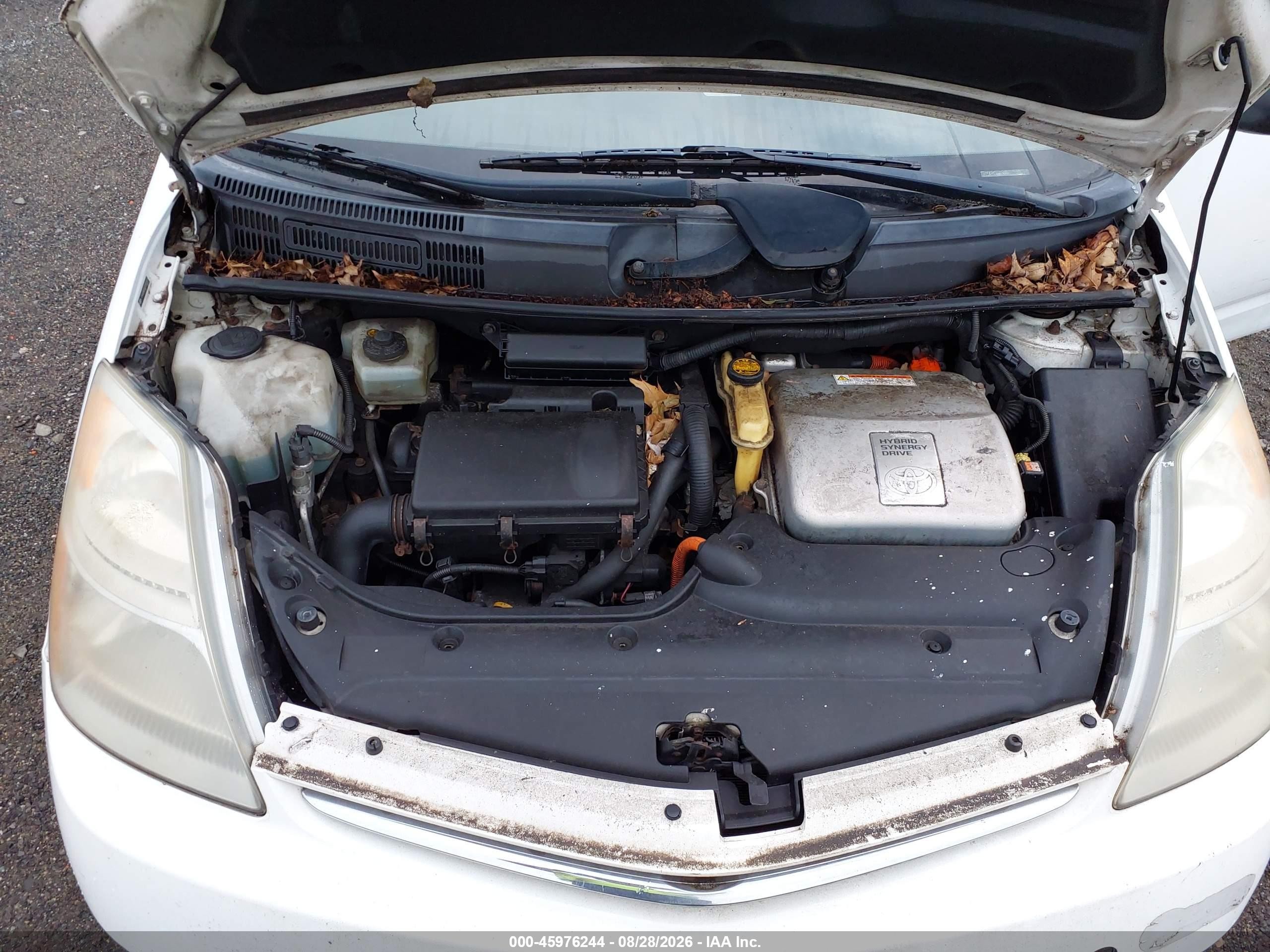 2008 Toyota Prius   White vin: JTDKB20U583315775