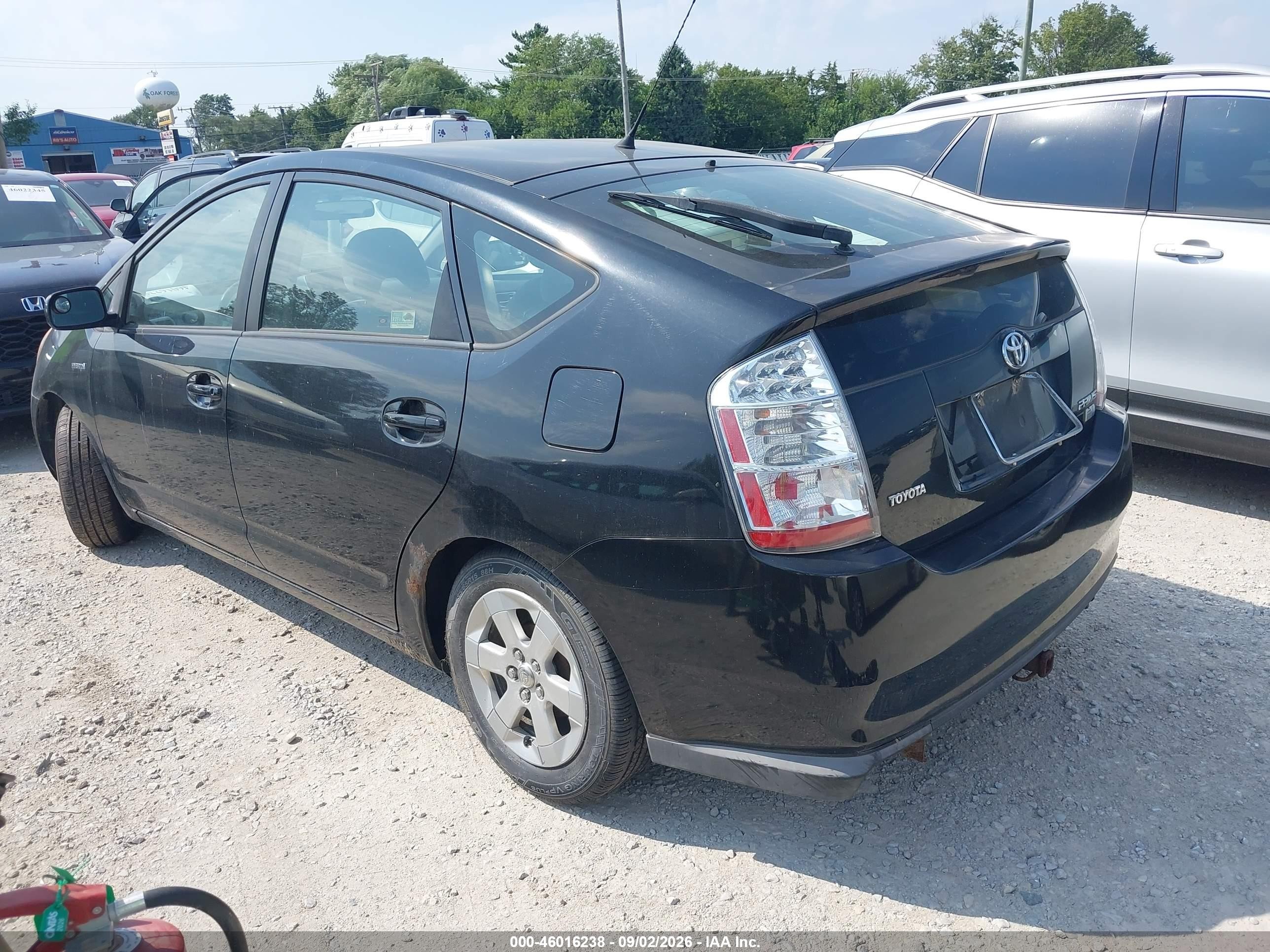 2008 Toyota Prius   Black vin: JTDKB20U583323200