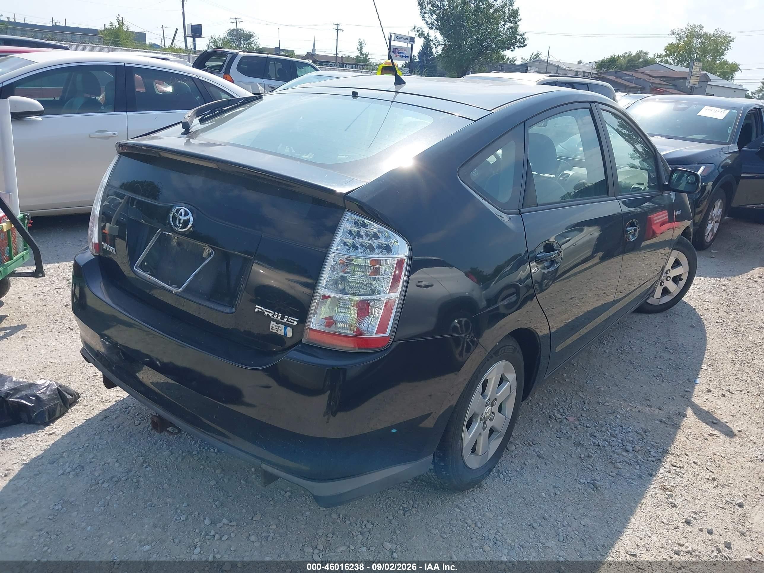 2008 Toyota Prius   Black vin: JTDKB20U583323200