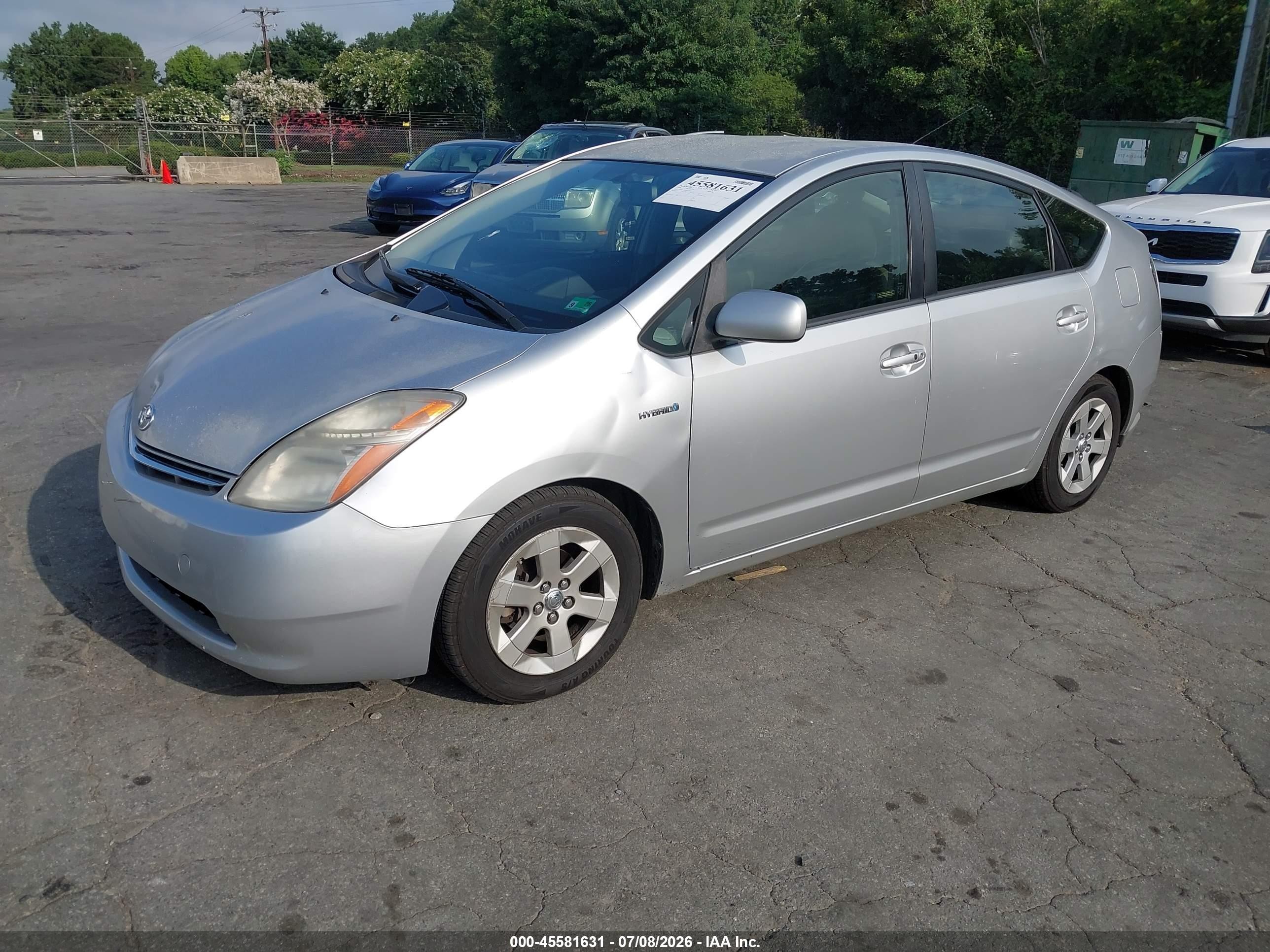 2008 Toyota Prius   Silver vin: JTDKB20U583339011