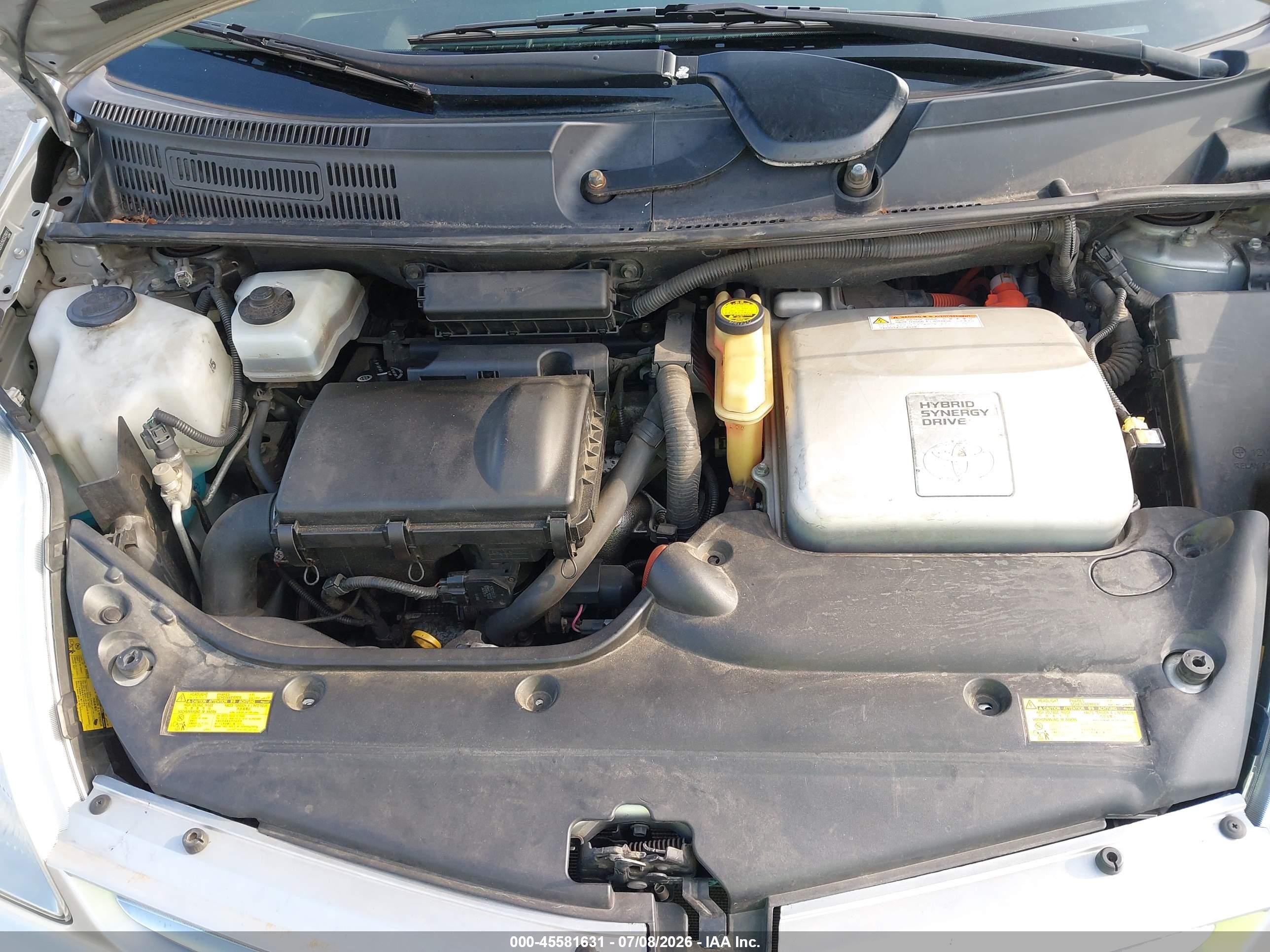 2008 Toyota Prius   Silver vin: JTDKB20U583339011