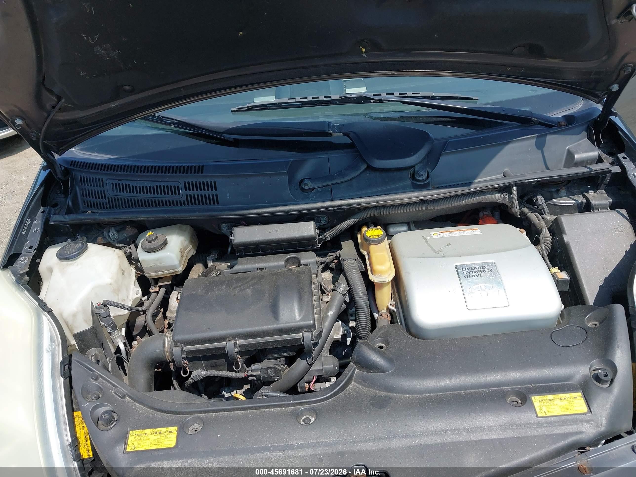 2008 Toyota Prius   Gray vin: JTDKB20U583339624