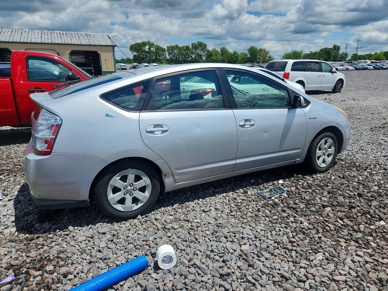 2008 Toyota Prius Base Gray vin: JTDKB20U583346850