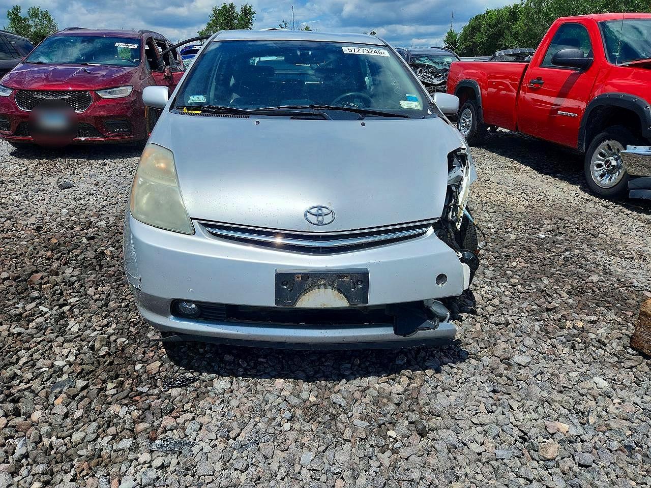 2008 Toyota Prius Base Gray vin: JTDKB20U583346850