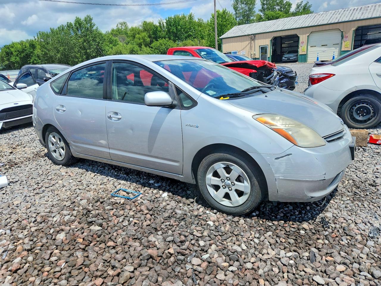 2008 Toyota Prius Base Gray vin: JTDKB20U583346850