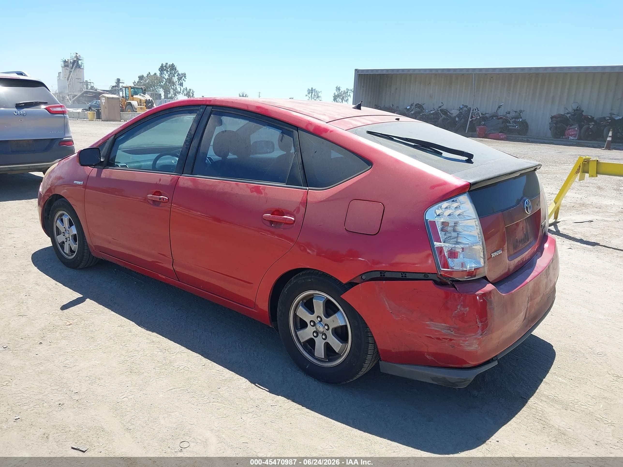 2008 Toyota Prius Red vin: JTDKB20U583347786
