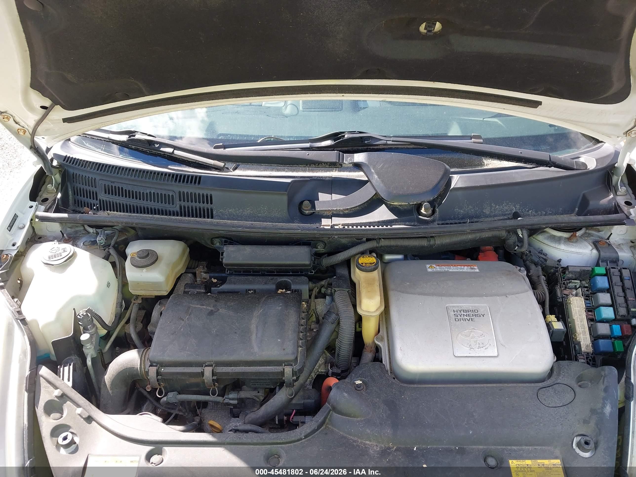 2008 Toyota Prius   White vin: JTDKB20U583358769
