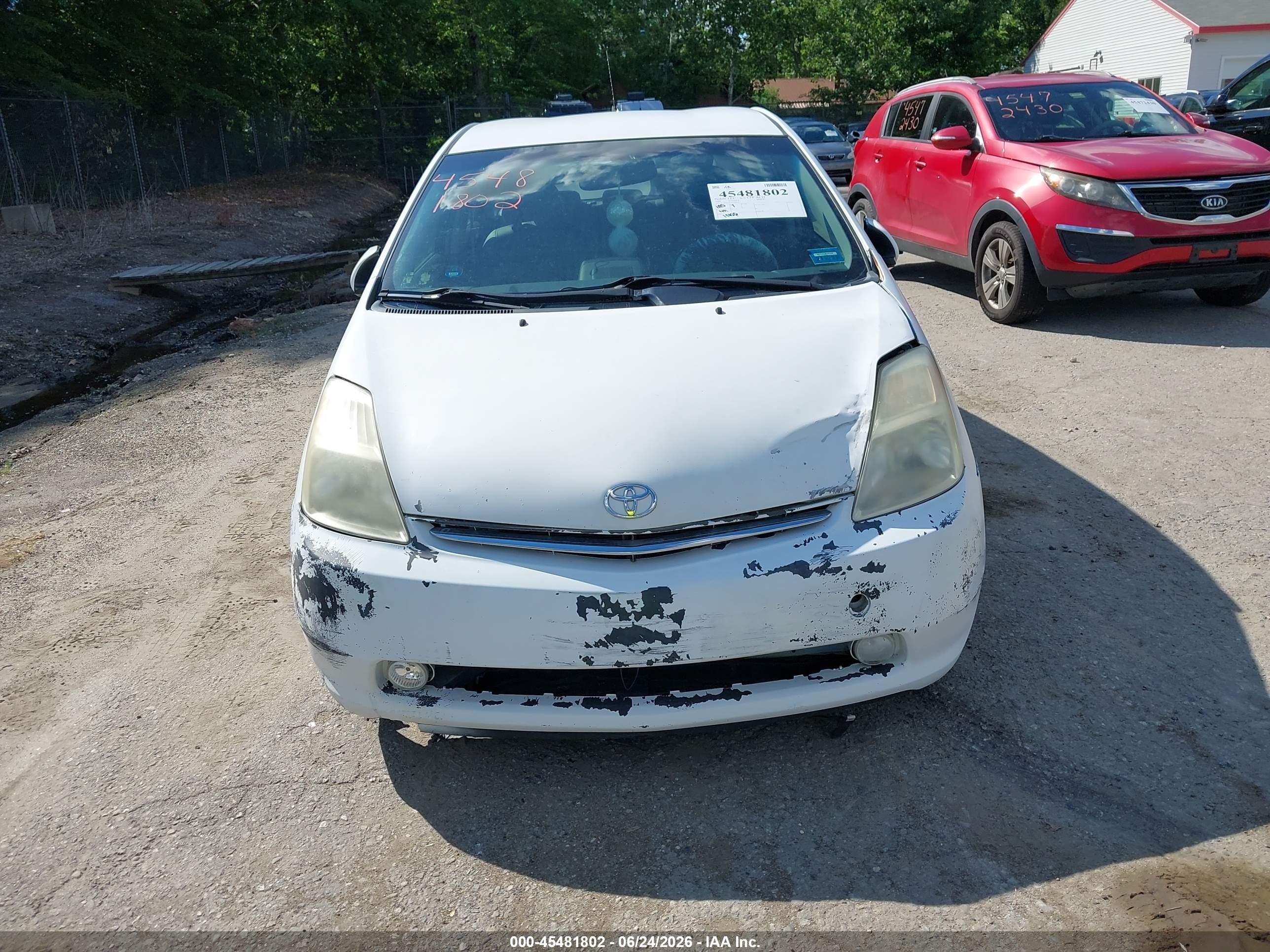 2008 Toyota Prius   White vin: JTDKB20U583358769