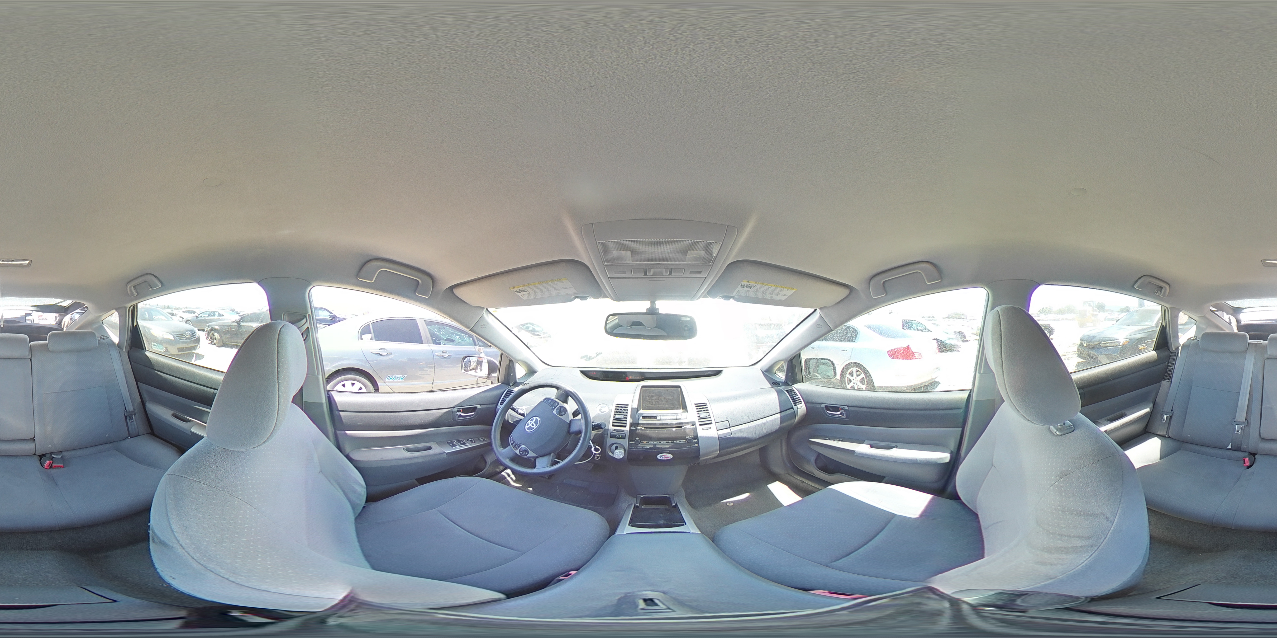 2008 Toyota Prius Base Gray vin: JTDKB20U583361736
