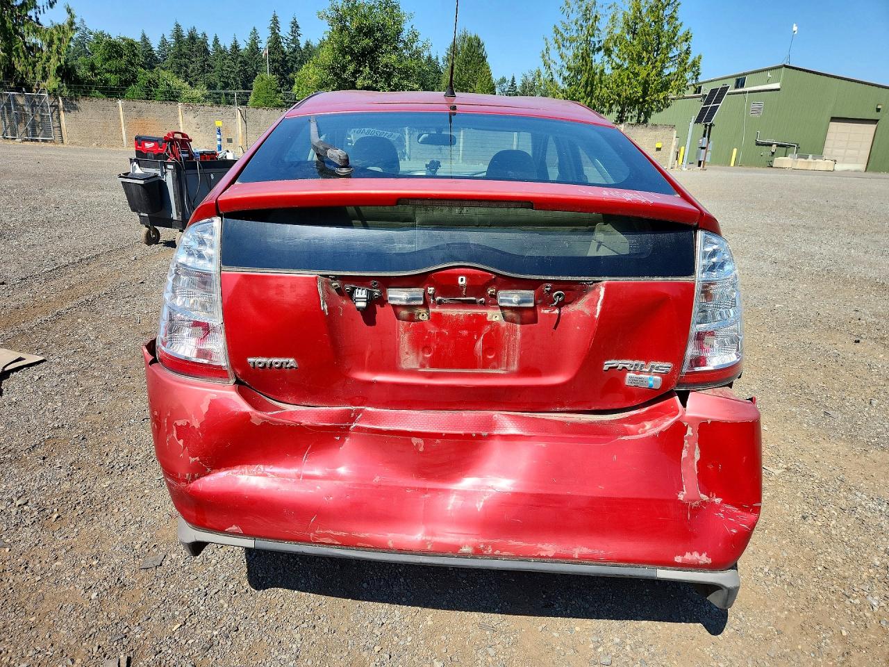 2008 Toyota Prius Base Red vin: JTDKB20U583444342
